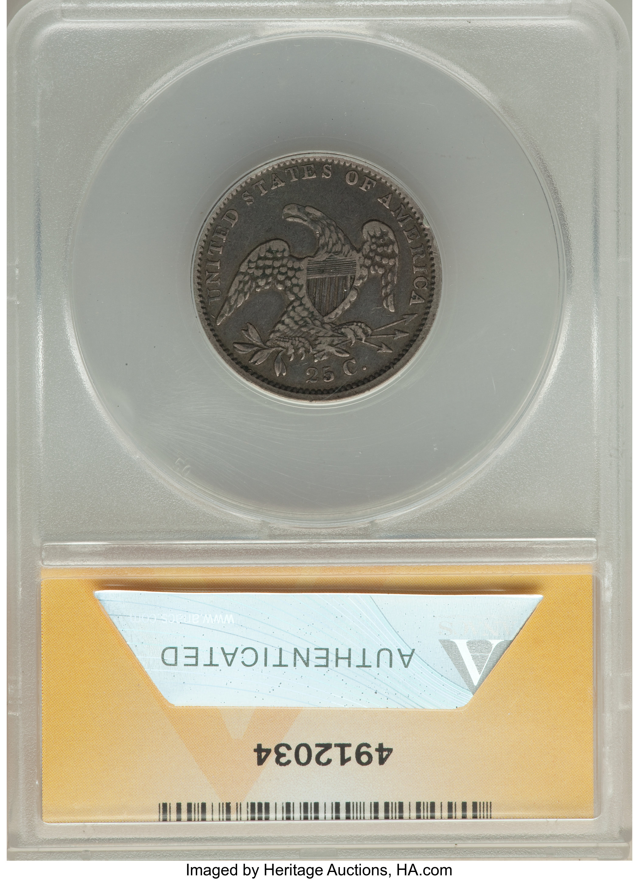 1834 25c B-3 XF40 thumbnail 6