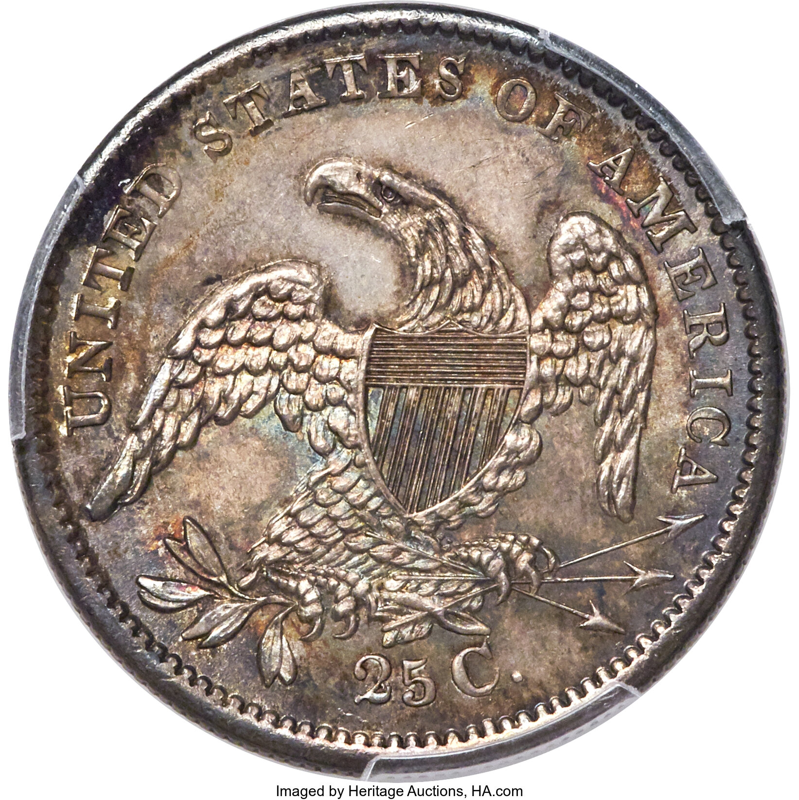 1834 25c B-2 VF20 CAC thumbnail 26