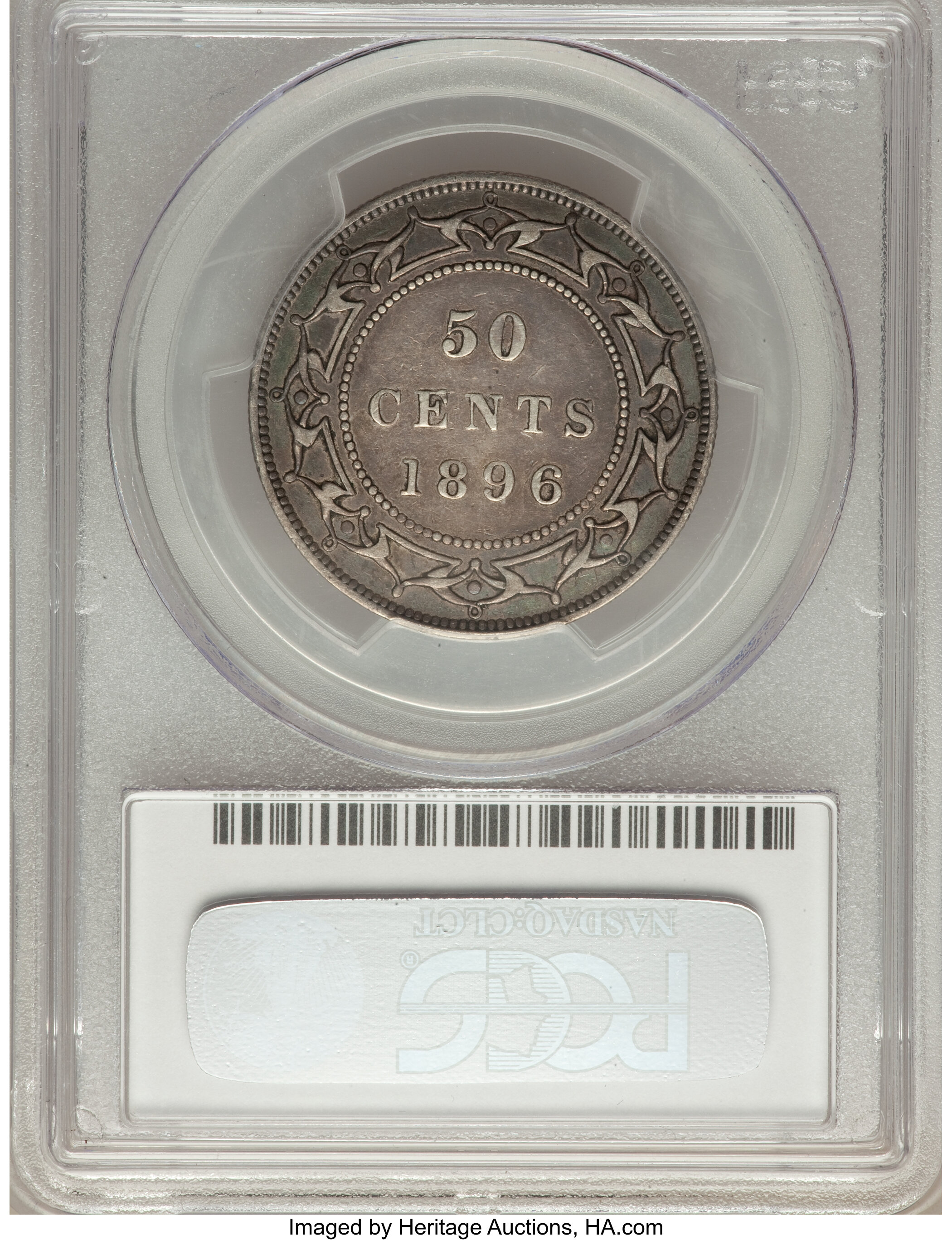 1896 50c Newfoundland, Large W F12 thumbnail 6