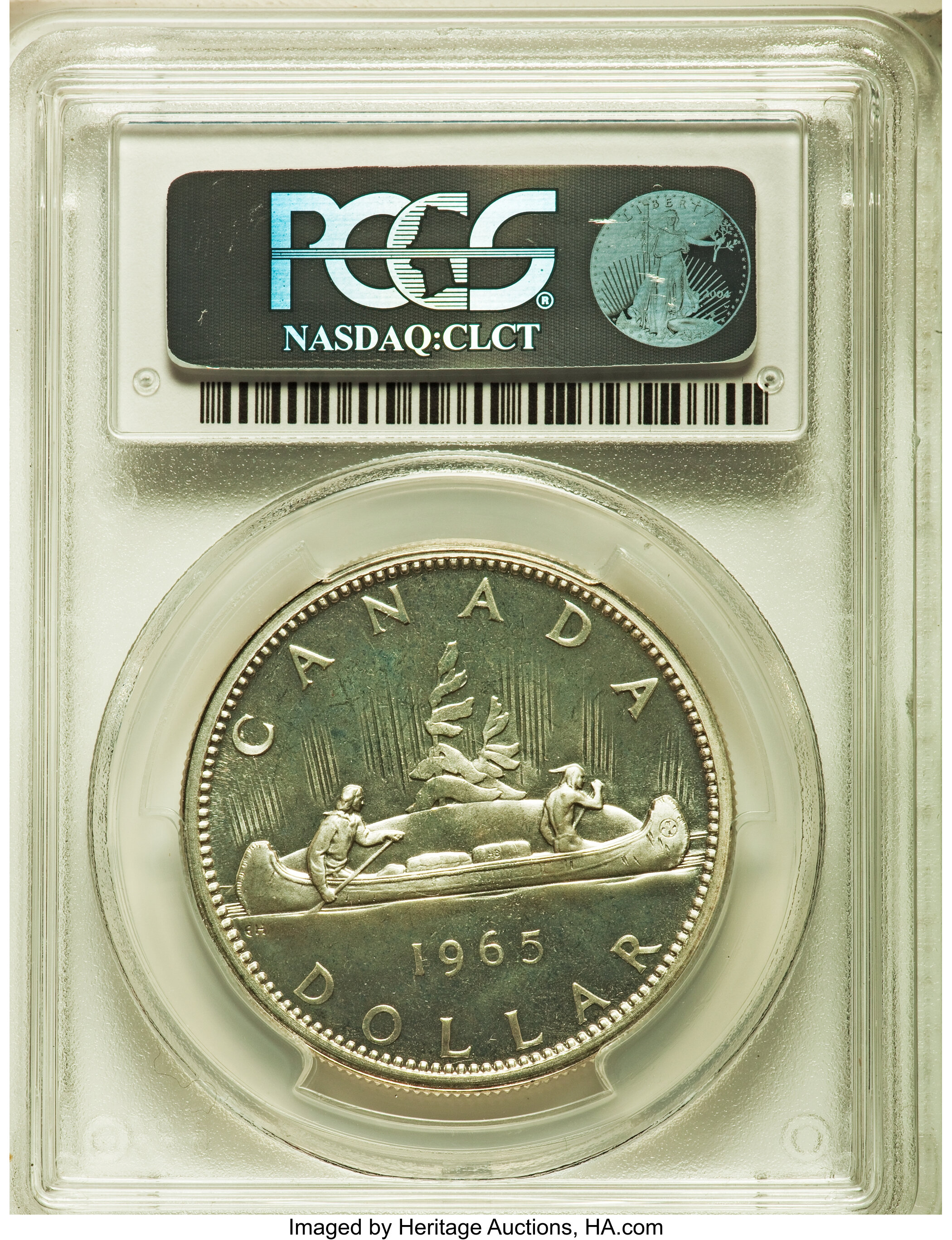 1965 S$1  Type 3, Large Beads, Block 5 PL MS67 thumbnail 10