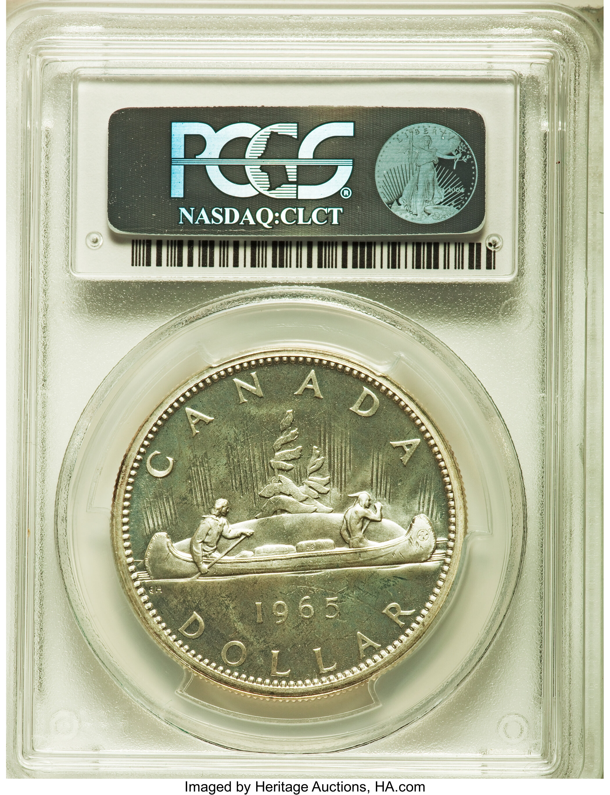 1965 S$1  Type 3, Large Beads, Block 5 PL MS67 thumbnail 8