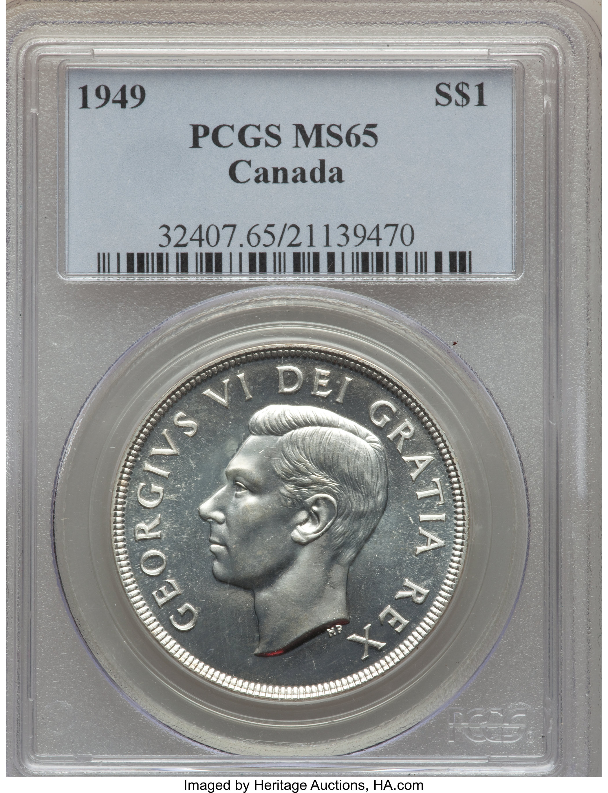 Canada: George VI Dollar 1949 MS65 PCGS,...