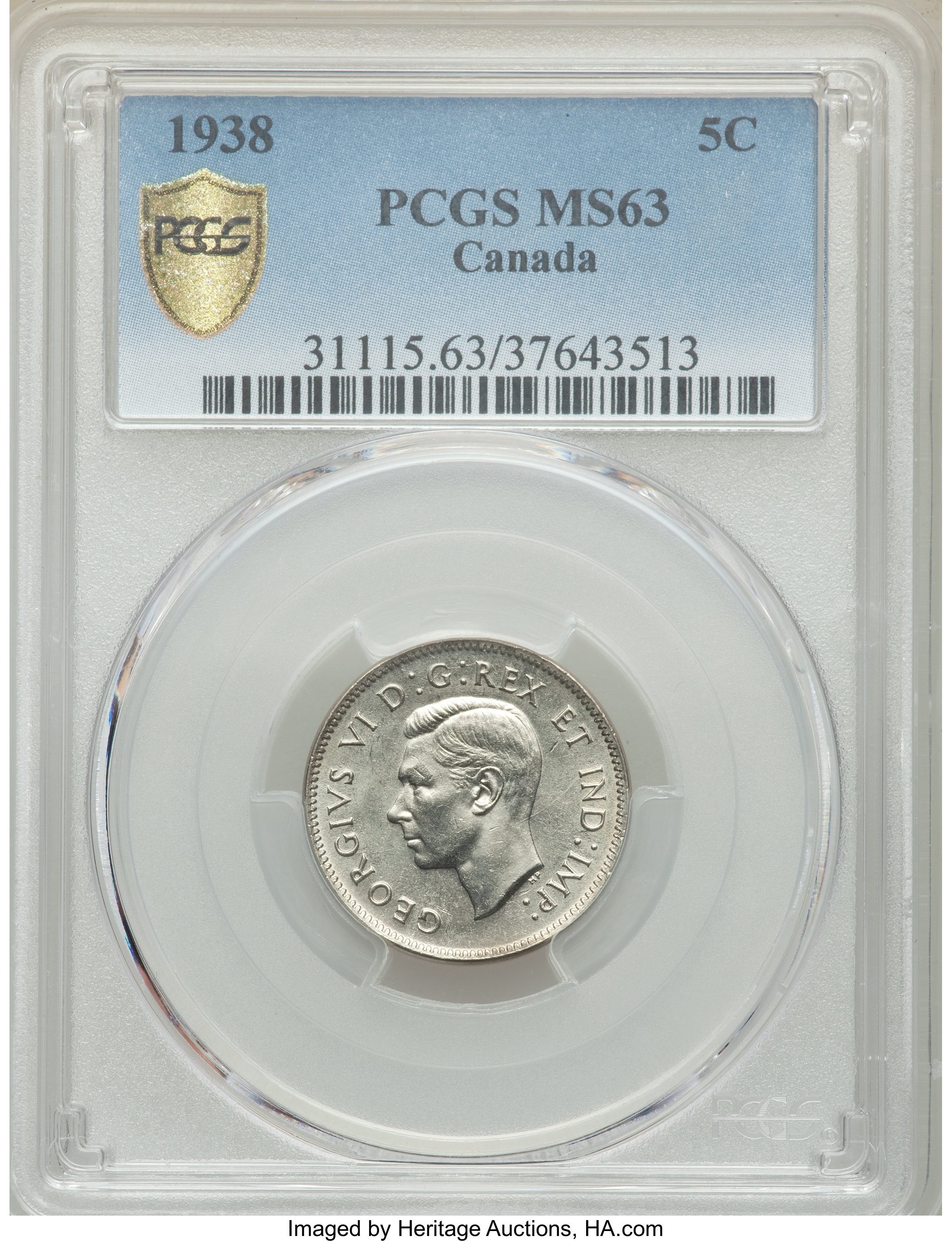 1938 5c Beaver XF40 thumbnail 4