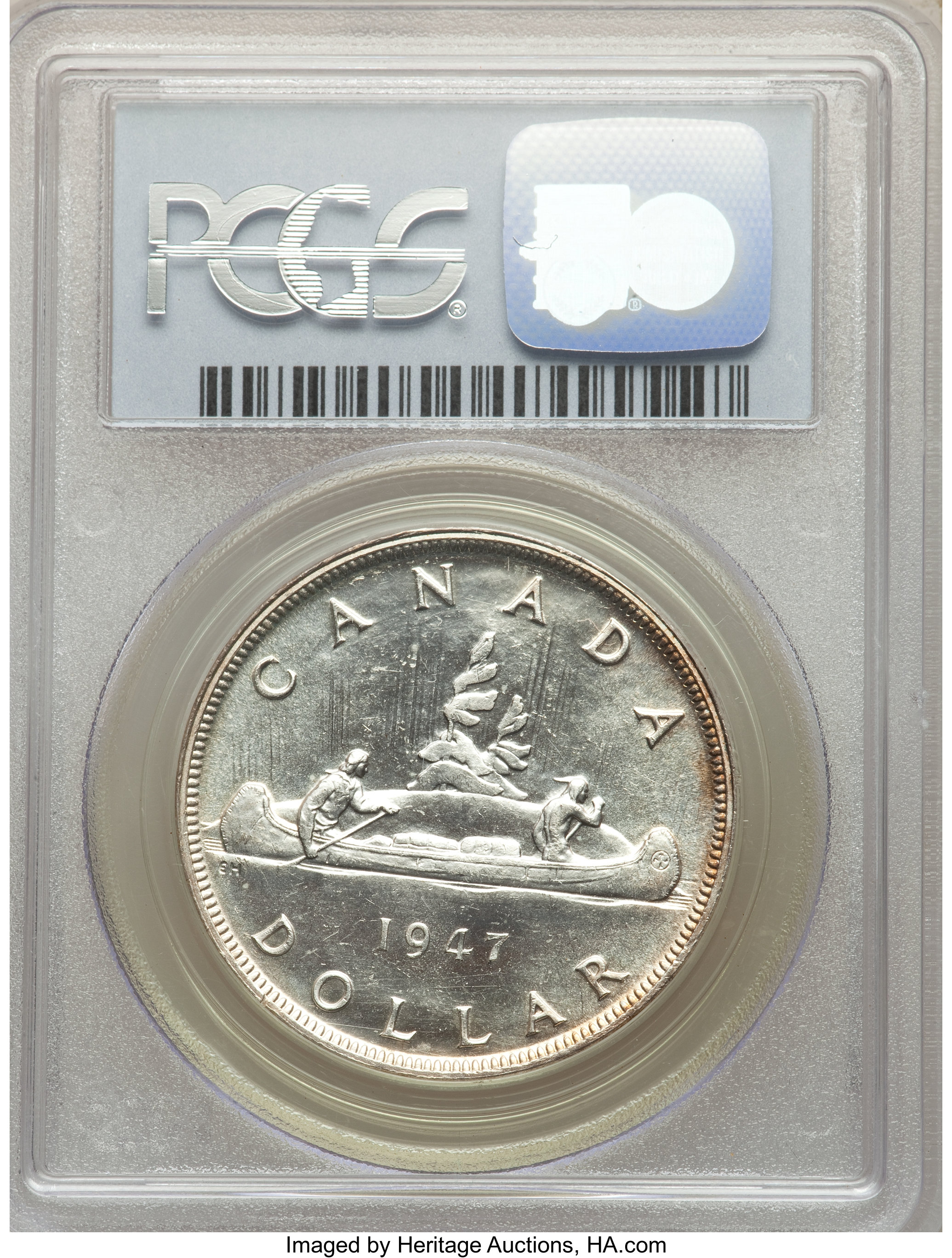 1947 S$1 Blunt 7 MS (KM-37) MS63 thumbnail 12