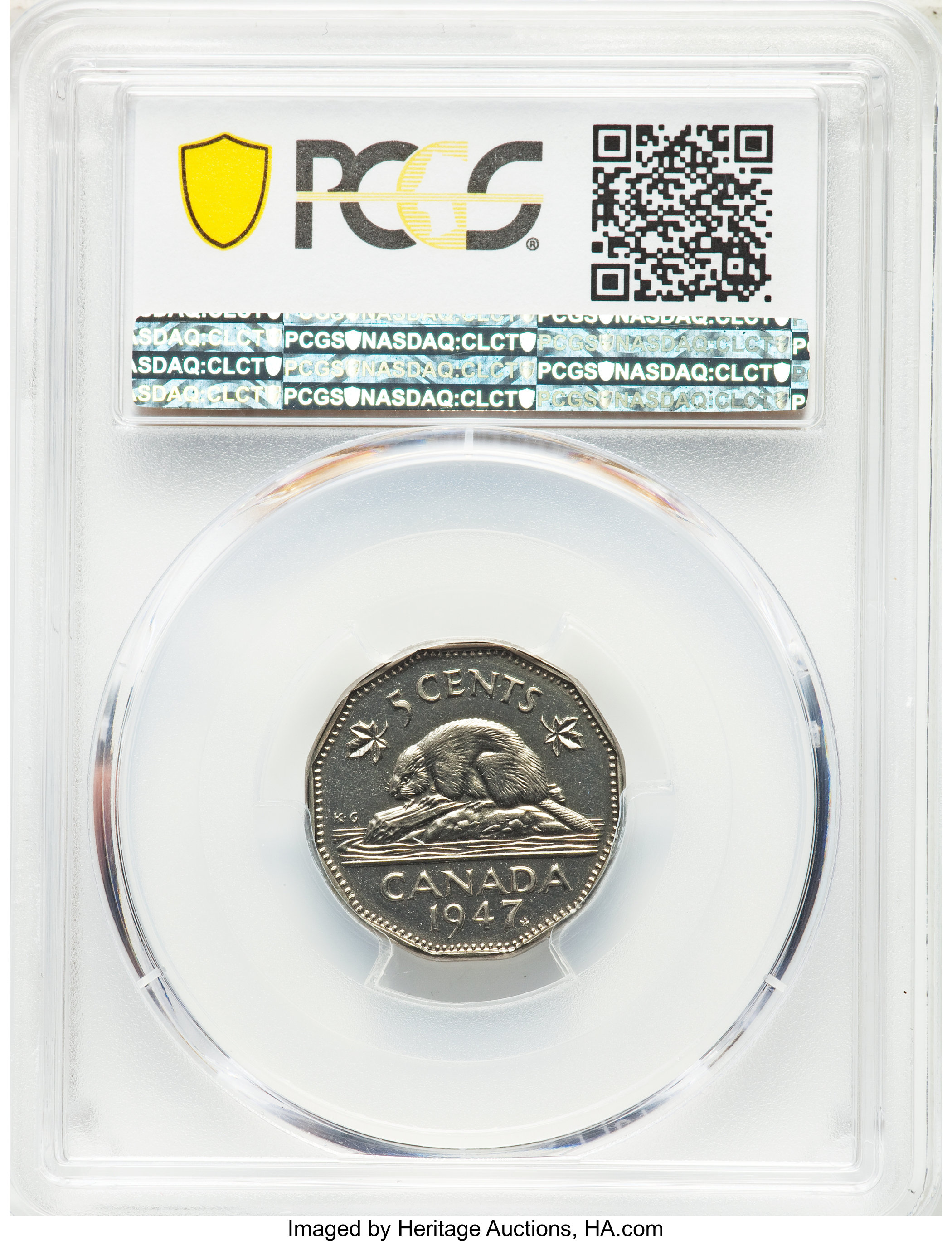 1947 5c Maple Leaf MS66 thumbnail 3