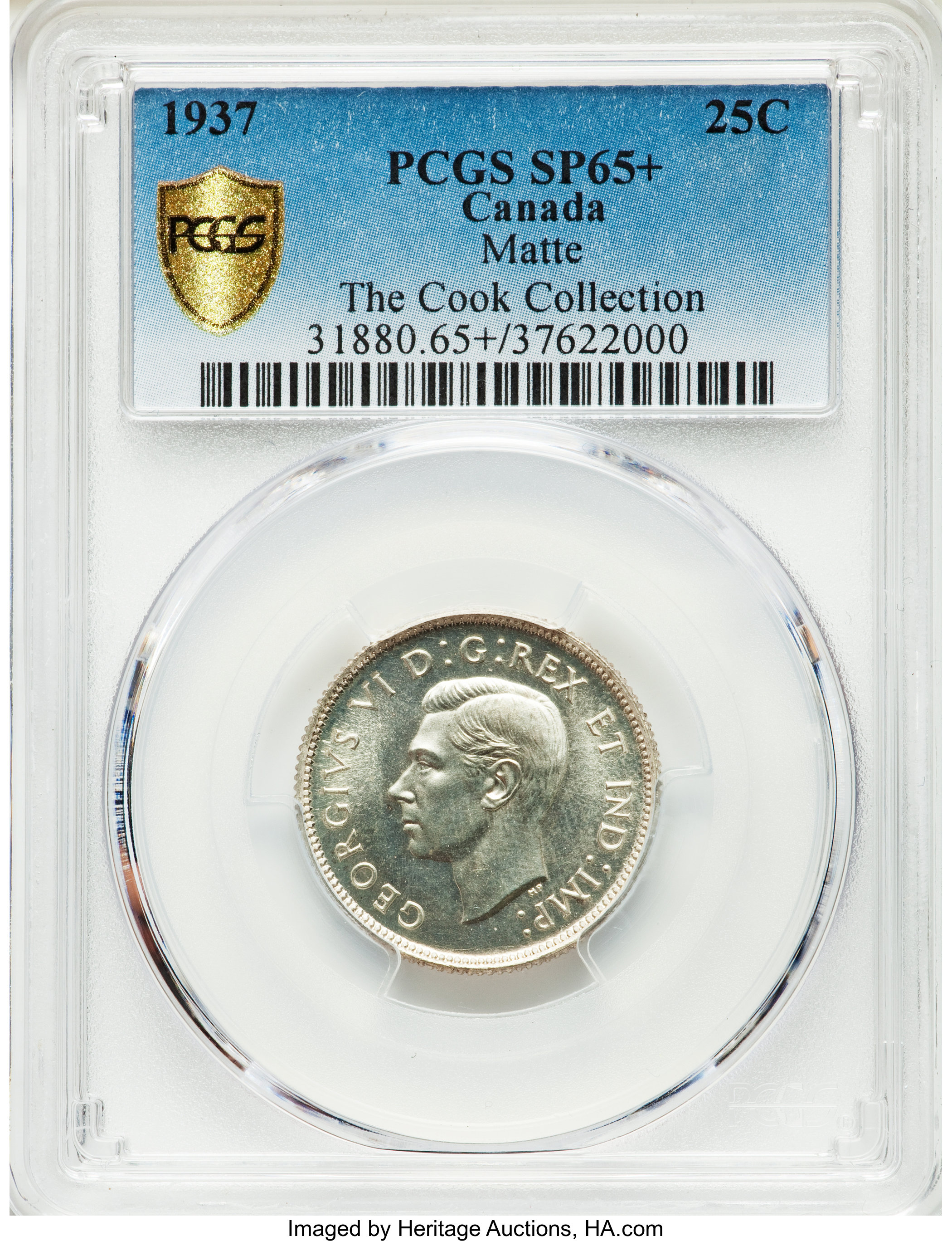 1937 25c Matte MS62 thumbnail 2