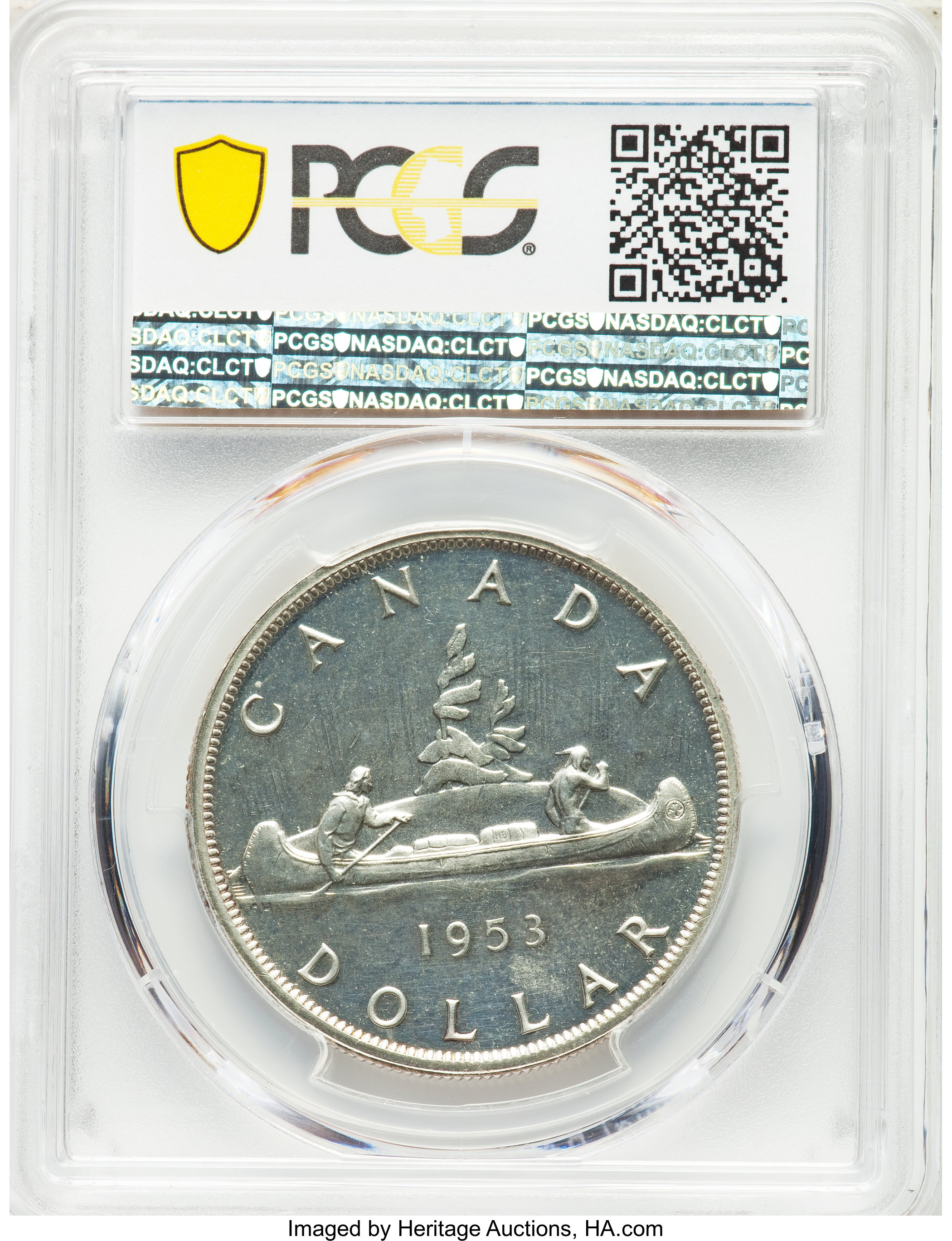 1953 S$1  Strap PL MS64 thumbnail 3
