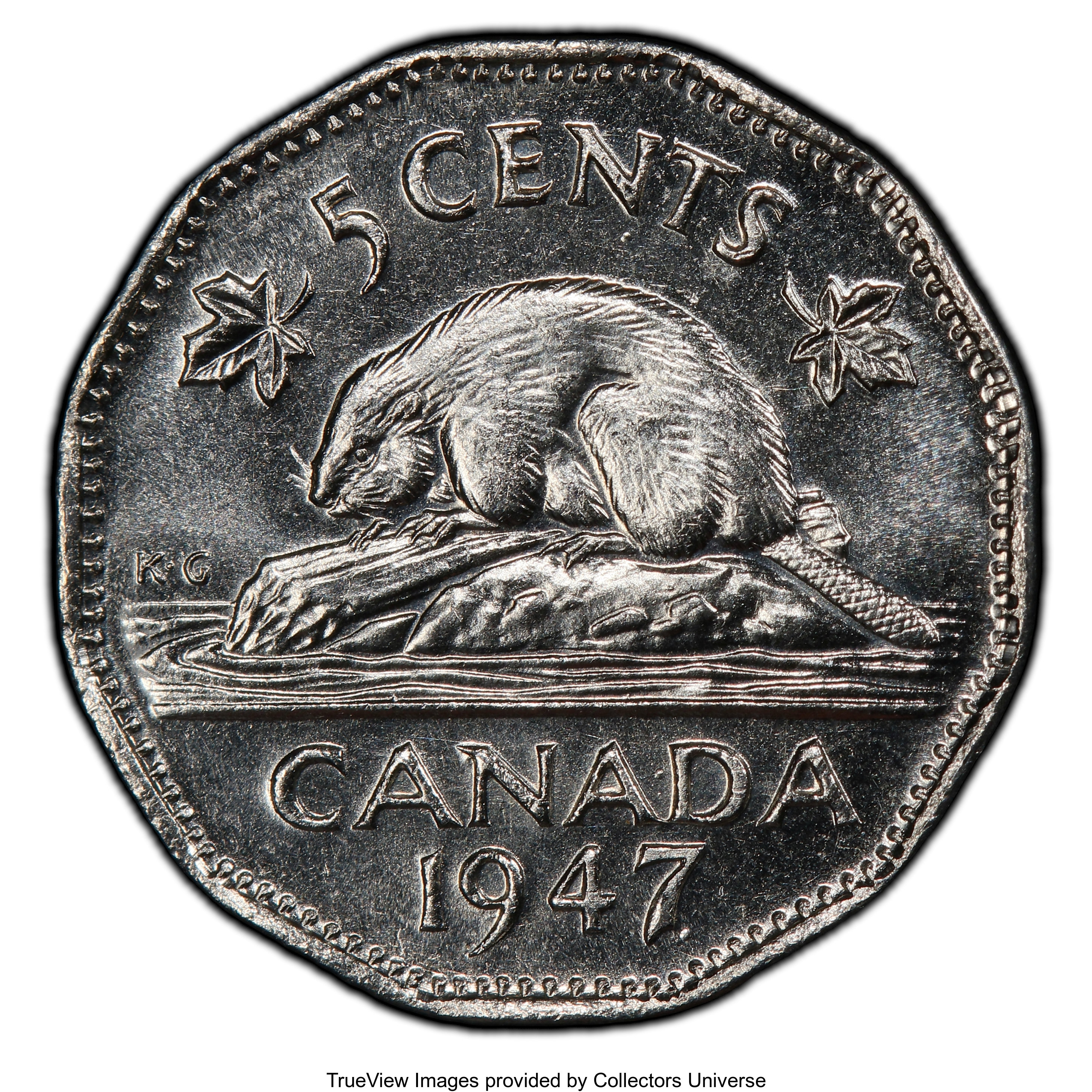 1947 5c Beaver, Dot G4 thumbnail 8