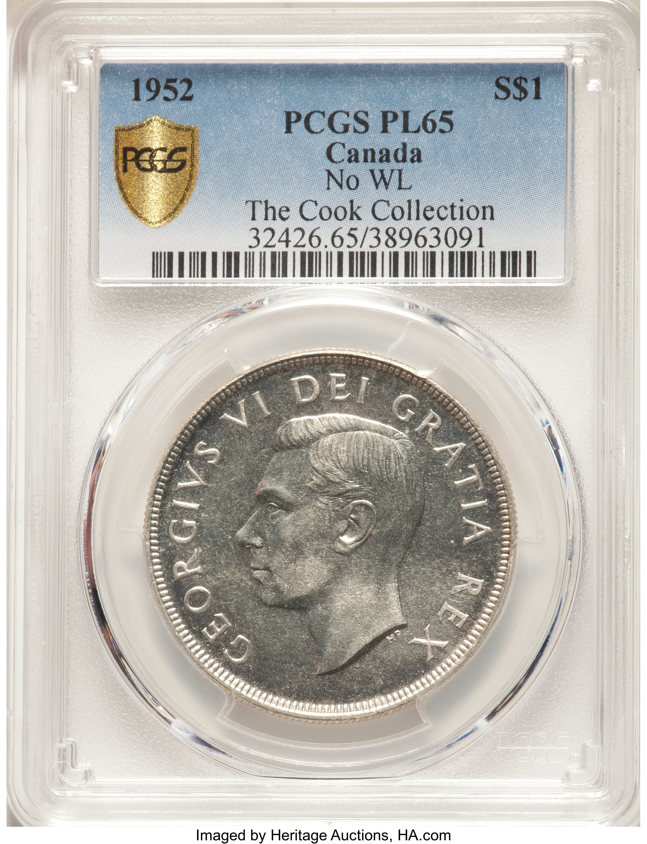 1952 S$1  No WL PL MS65 thumbnail 6
