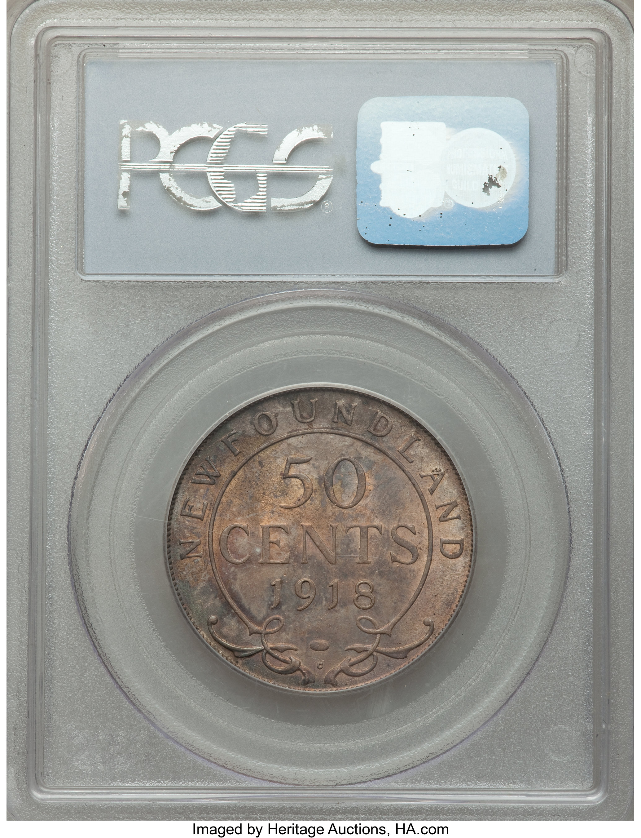 George V  50c Newfoundland, 1911-1919 [Type] MS64 thumbnail 6