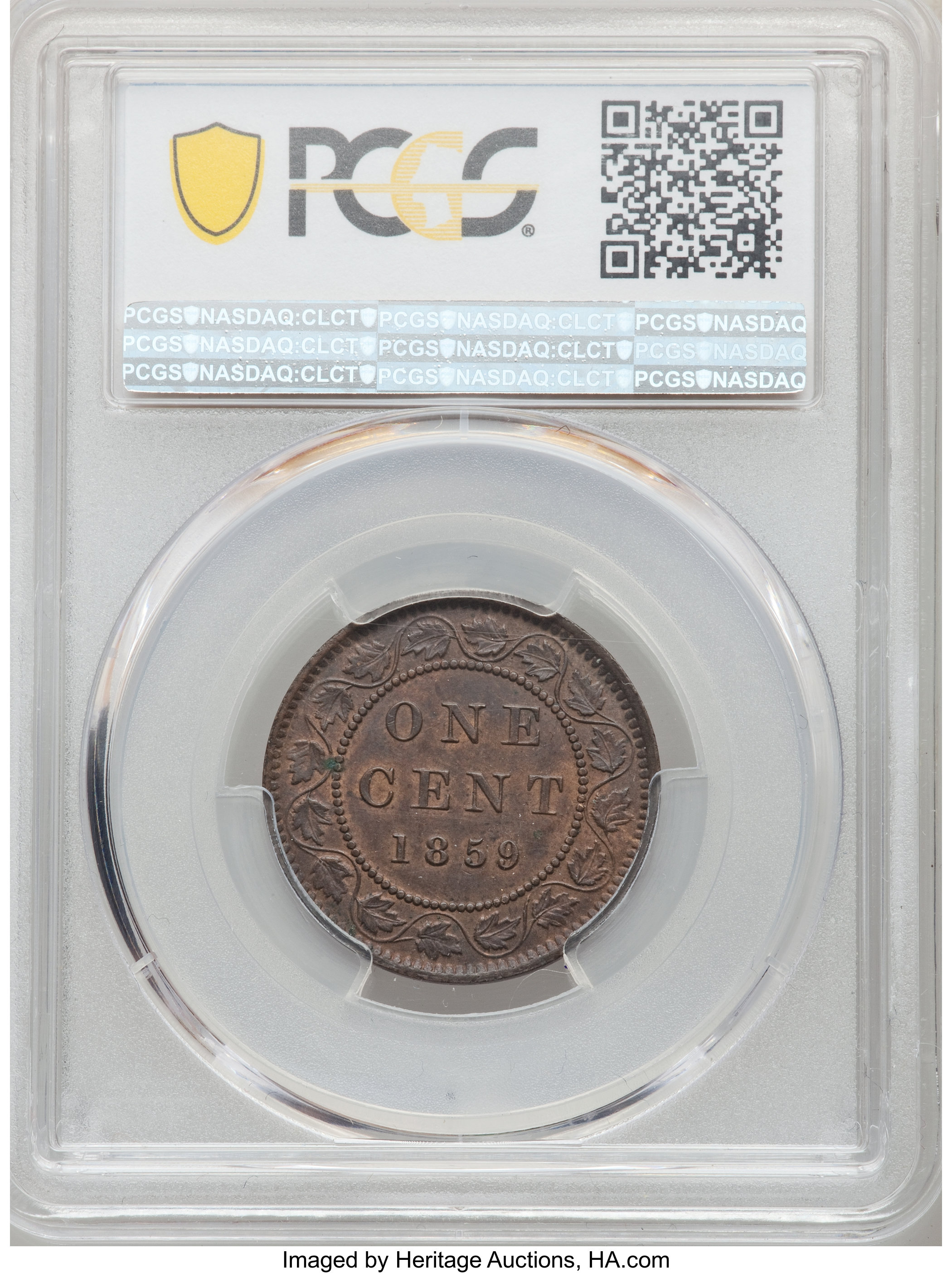 1859 1c Province of Canada, Narrow 9             MS BN MS60 BN thumbnail 5