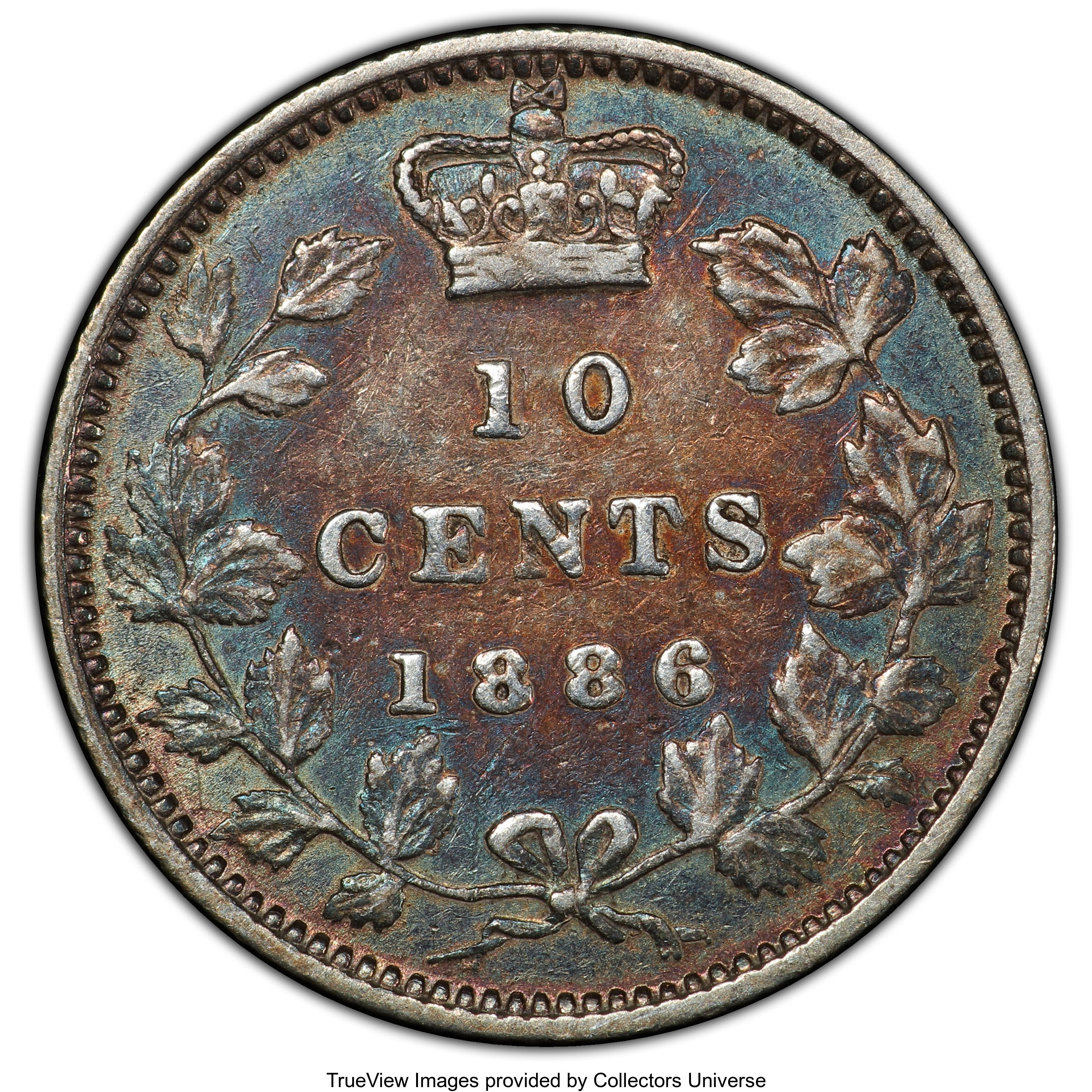 1886 10c Large Knob 6 AU50 thumbnail 8