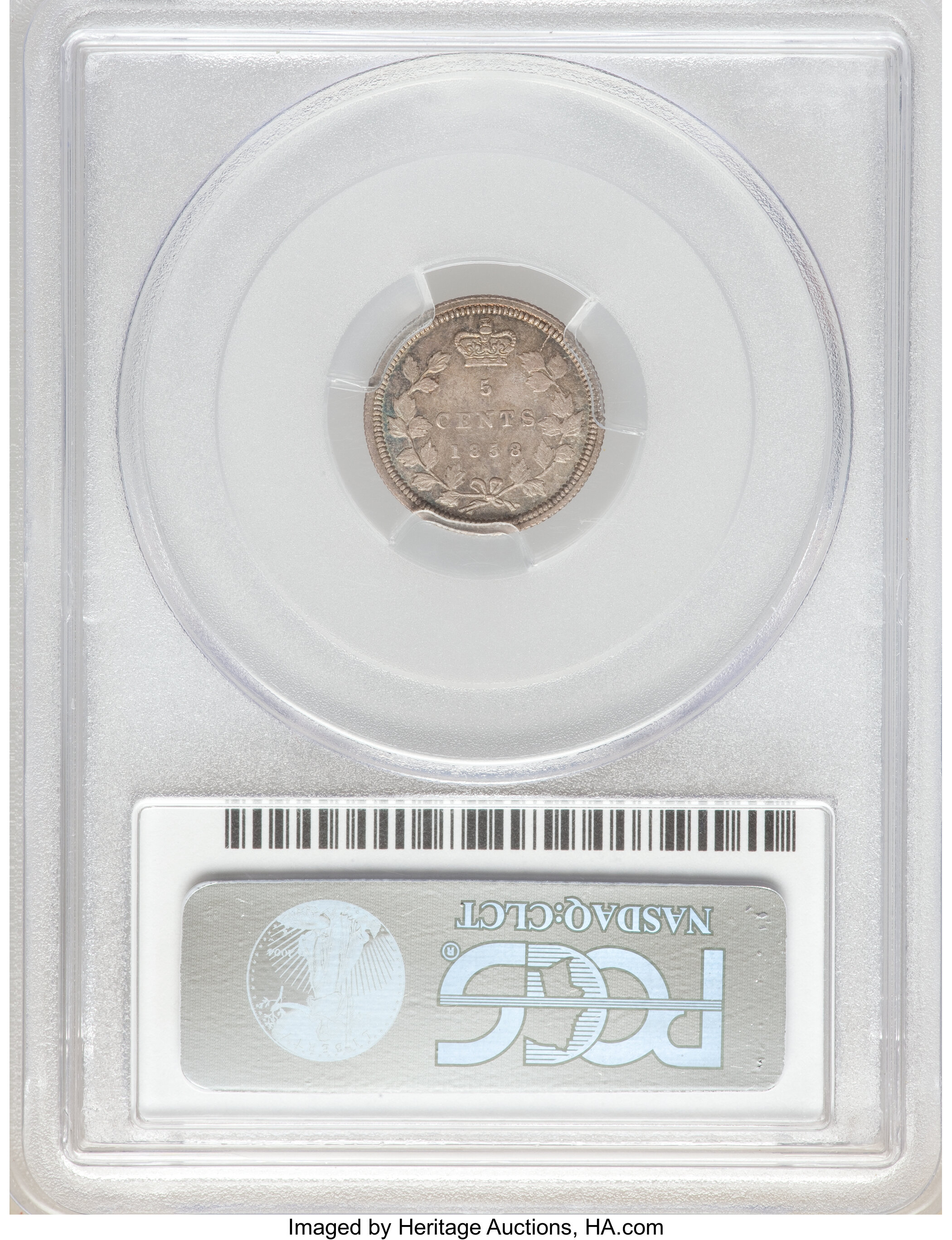 1858 5c Province of Canada, Small Date VG10 thumbnail 16
