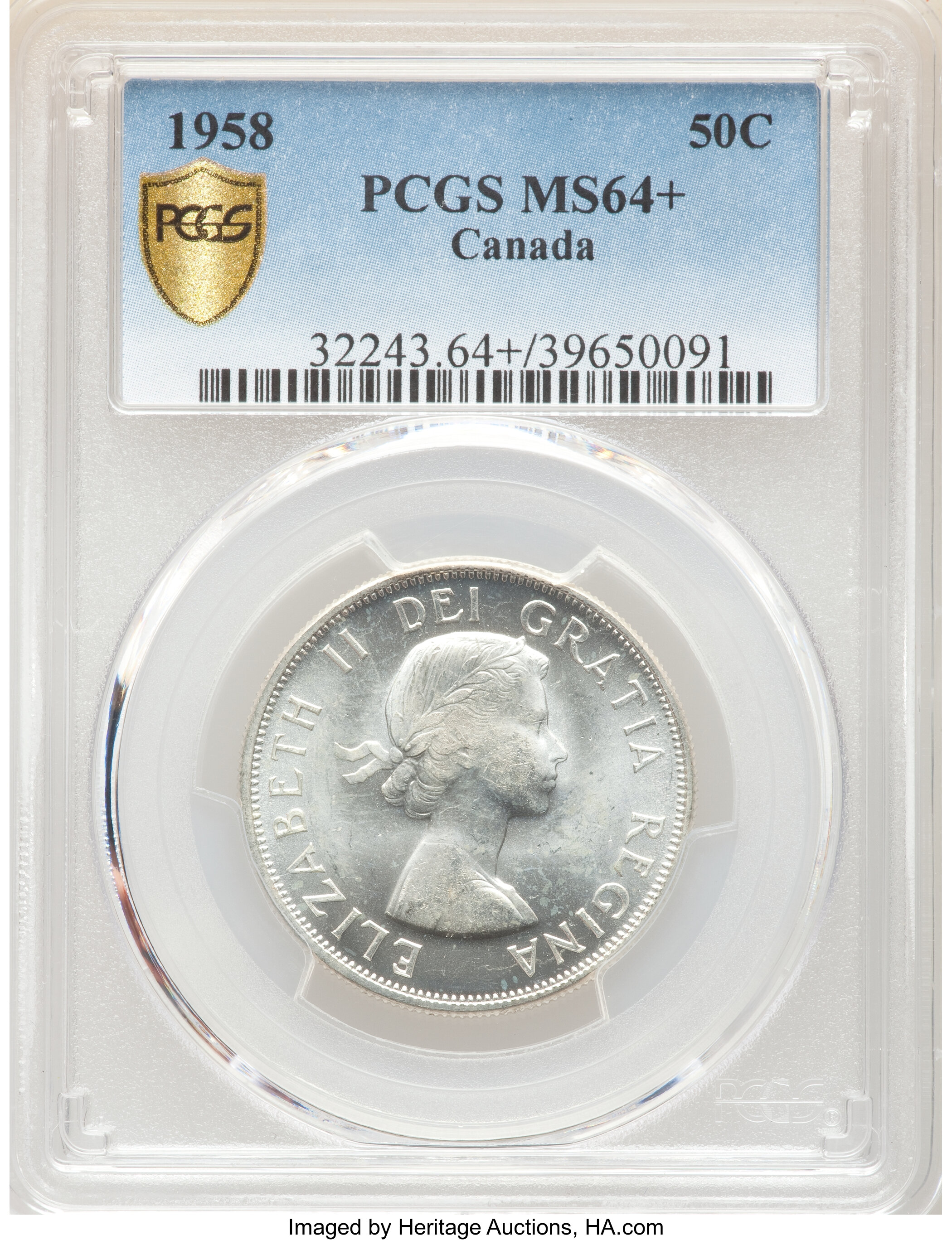 Elizabeth II 50c Silver, 1953-1967 [Type] VF35 thumbnail 12