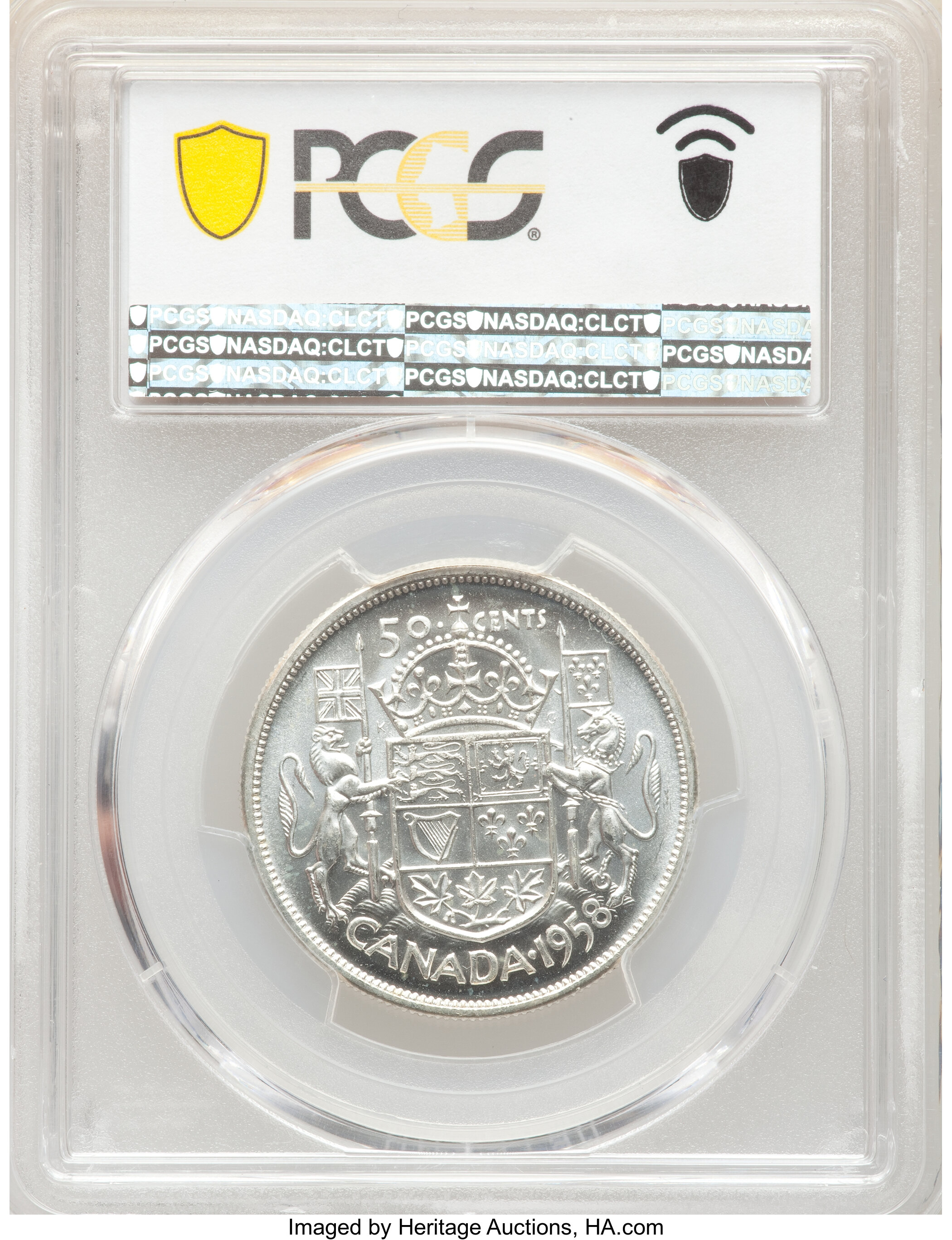 Elizabeth II 50c Silver, 1953-1967 [Type] VF35 thumbnail 13