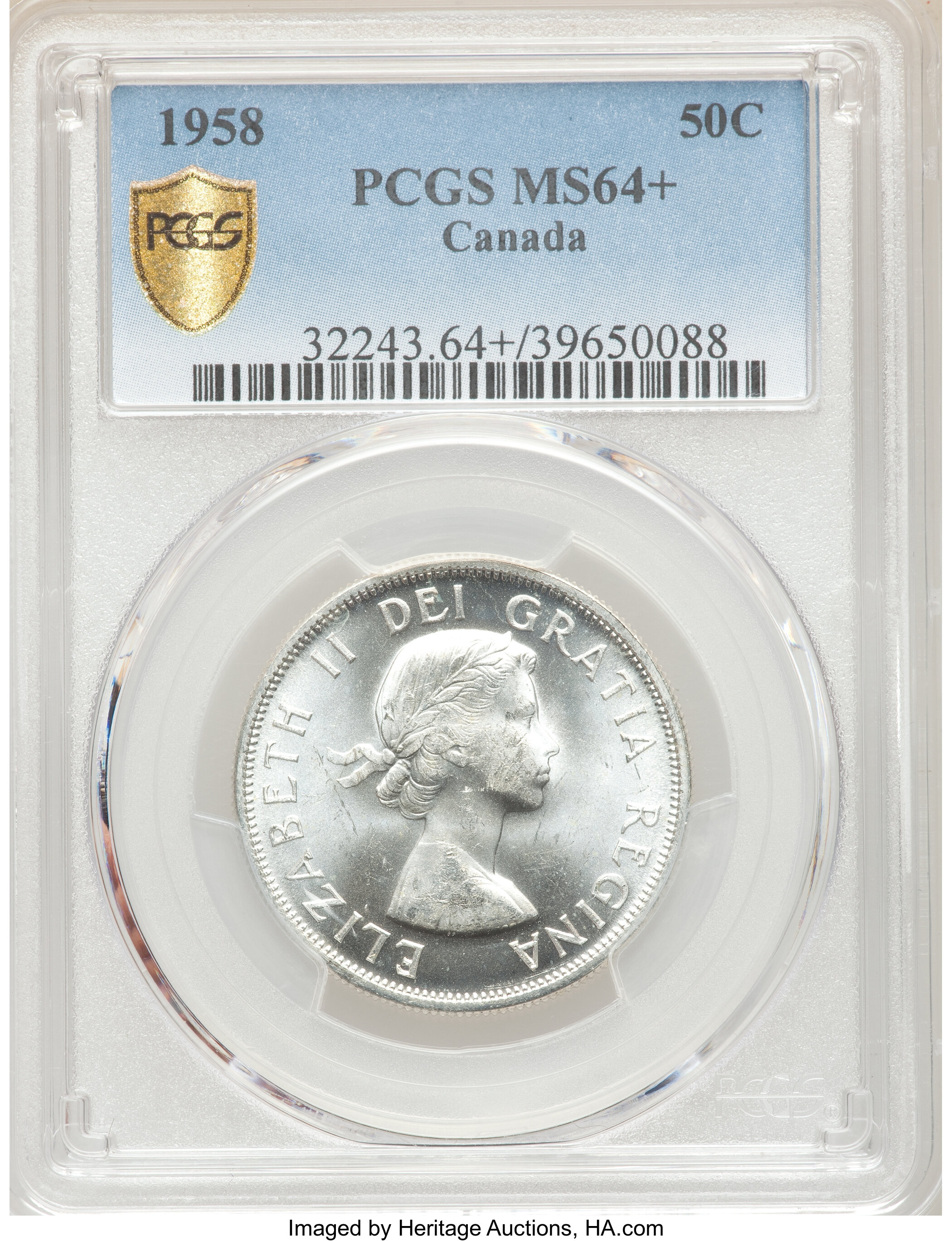 Elizabeth II 50c Silver, 1953-1967 [Type] VF35 thumbnail 8