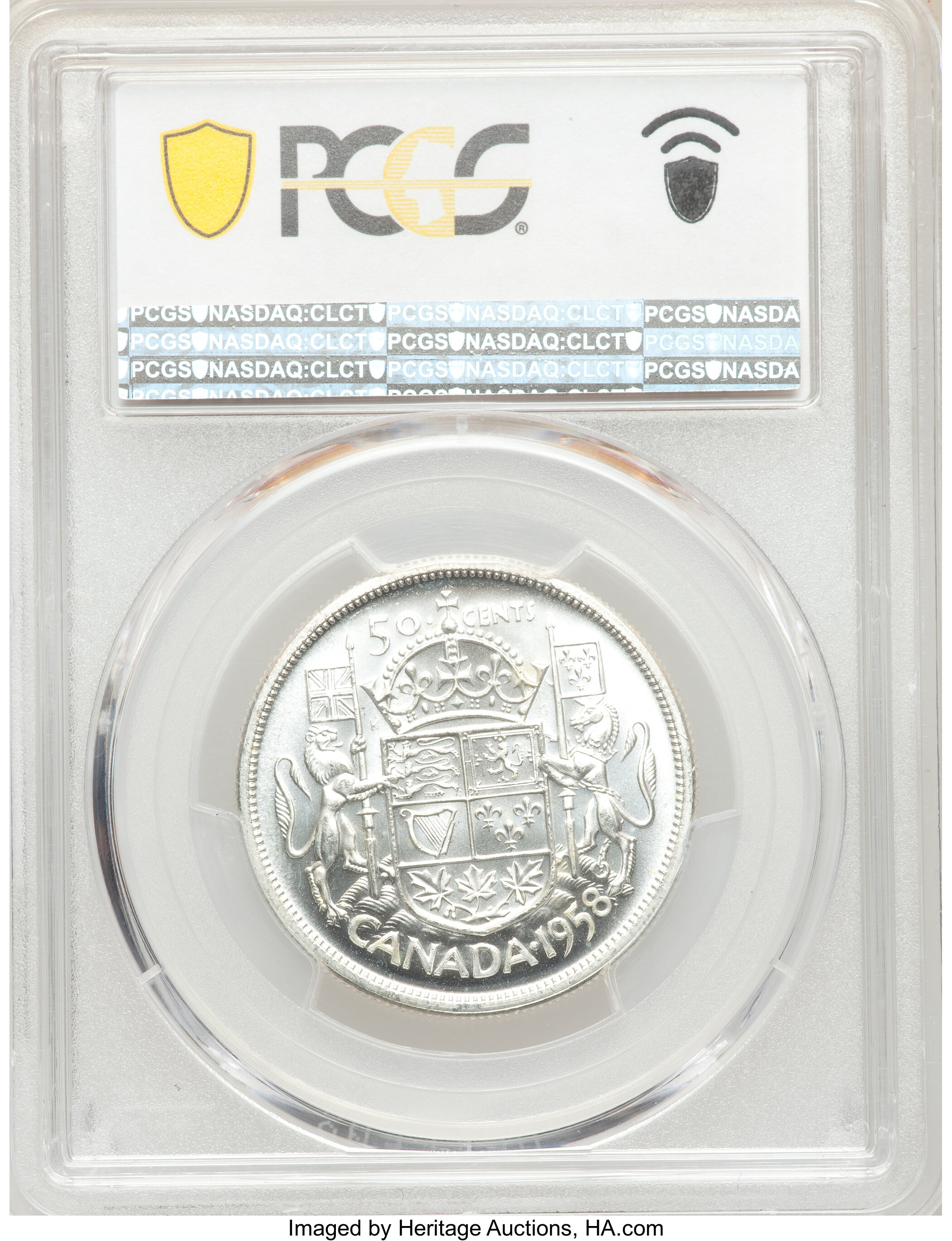 Elizabeth II 50c Silver, 1953-1967 [Type] VF35 thumbnail 9