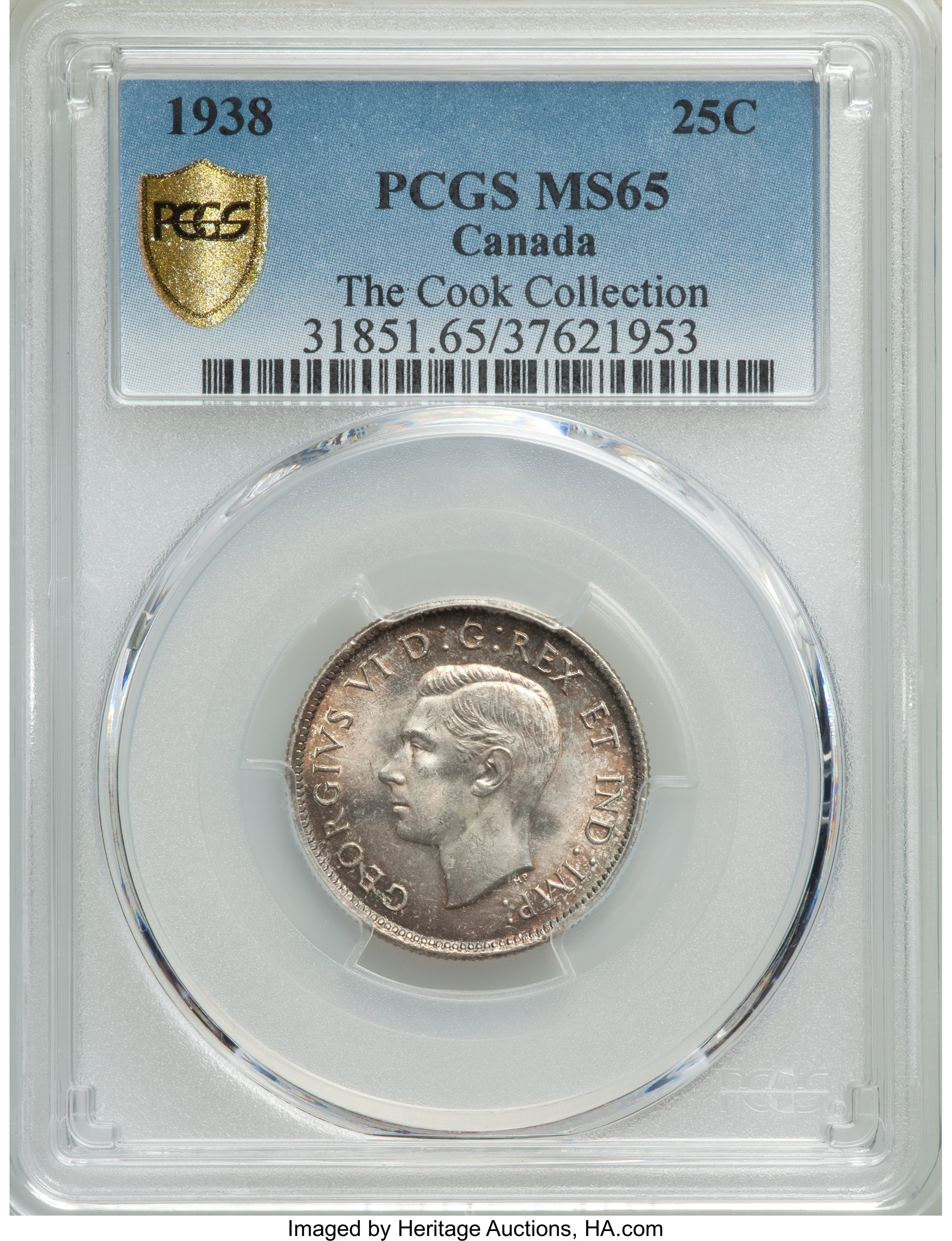 1938 25c Caribou AU50 thumbnail 16