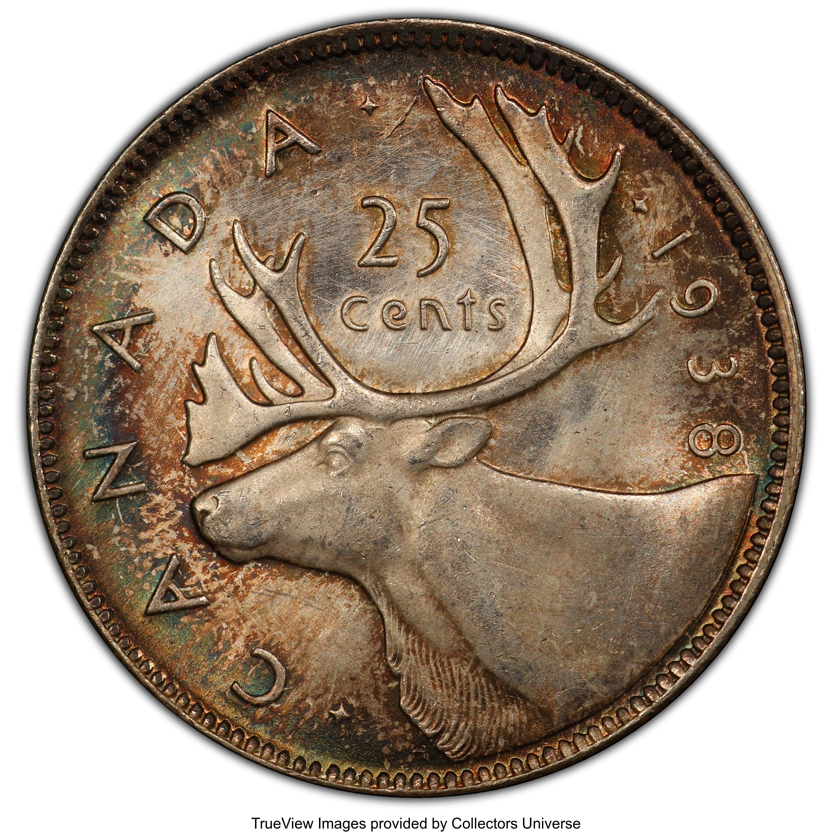 1938 25c Caribou AU50 thumbnail 18