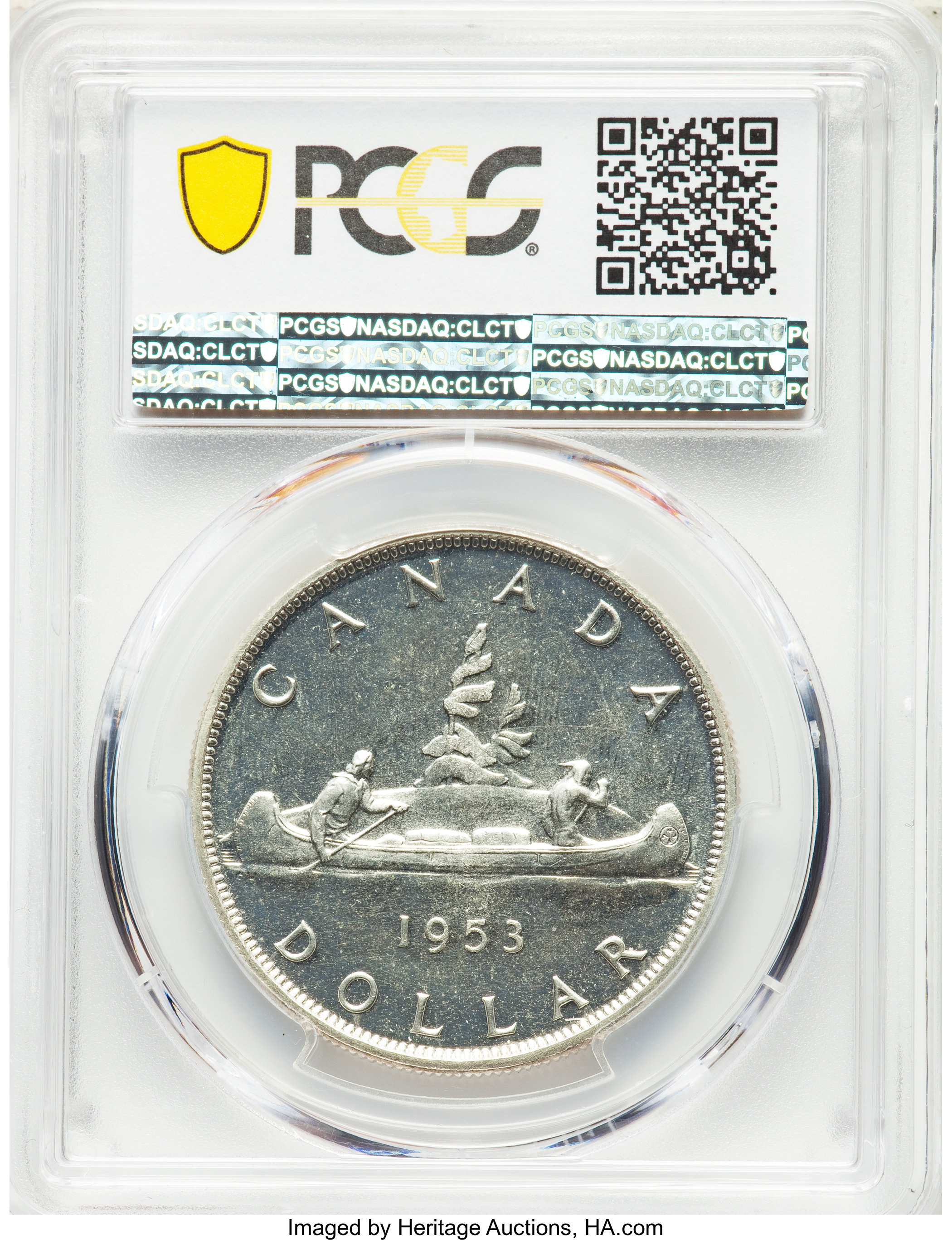 1953 S$1  Strap PL MS66 thumbnail 3