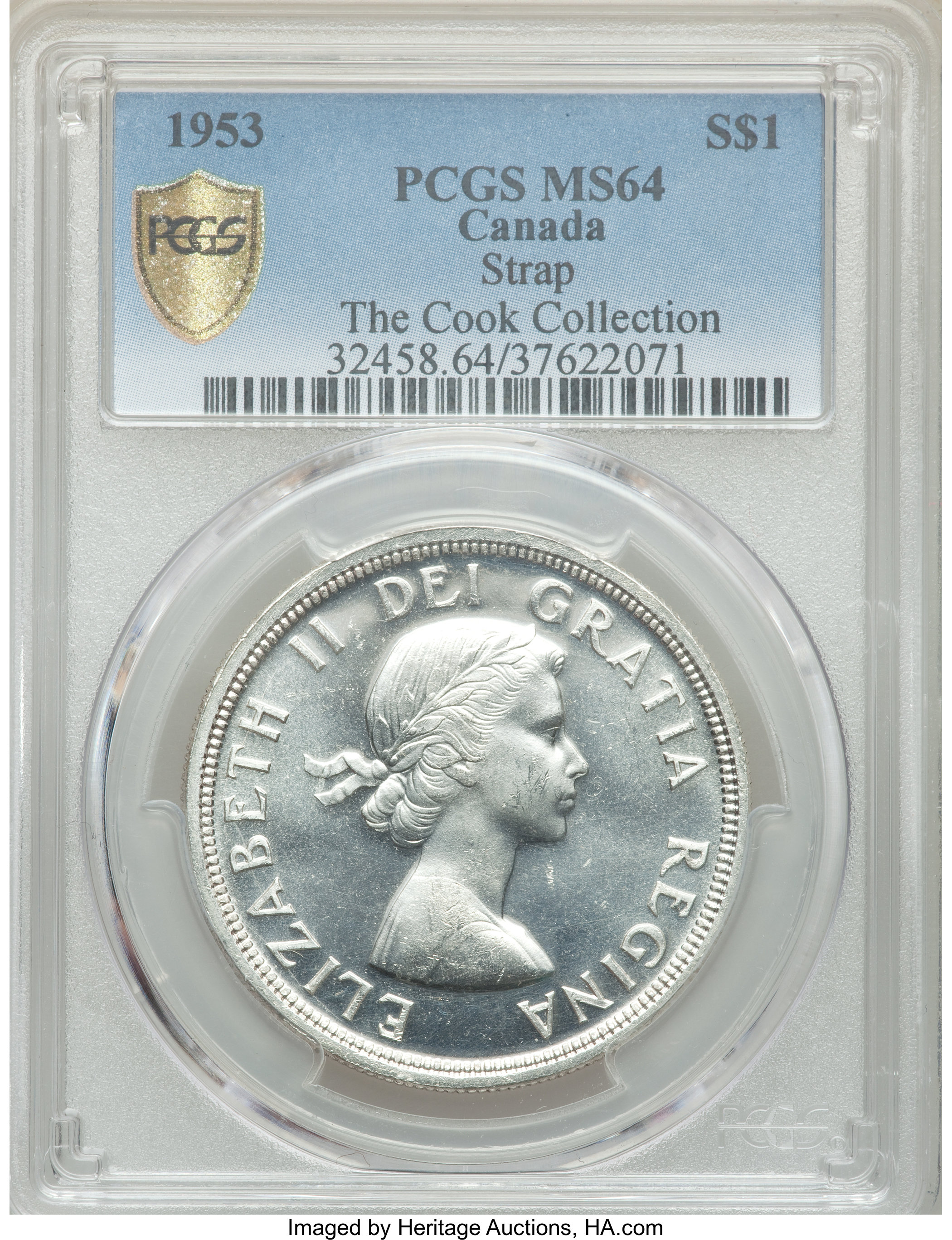 1953 S$1 Strap VF20 thumbnail 13