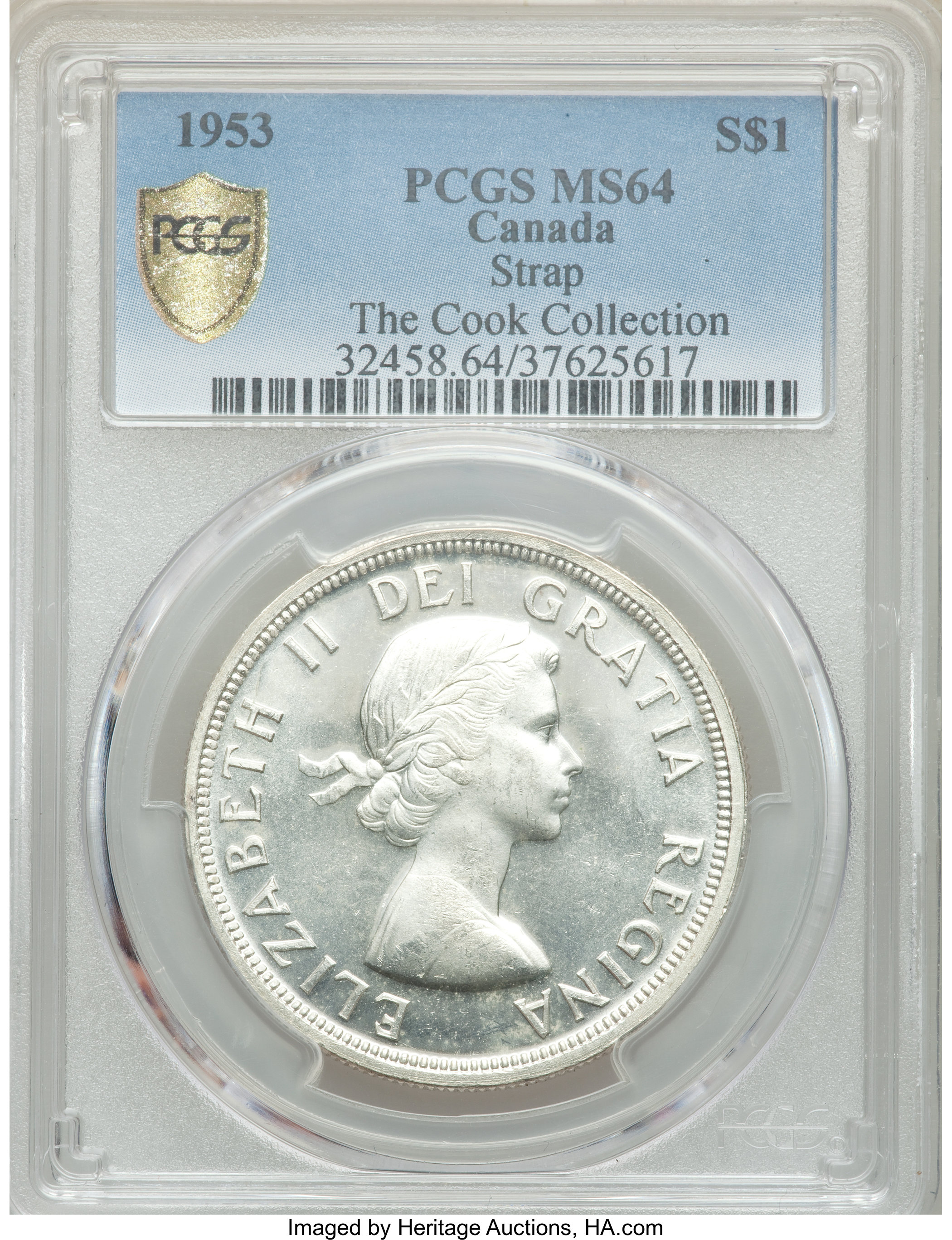 1953 S$1 Strap VF20 thumbnail 9