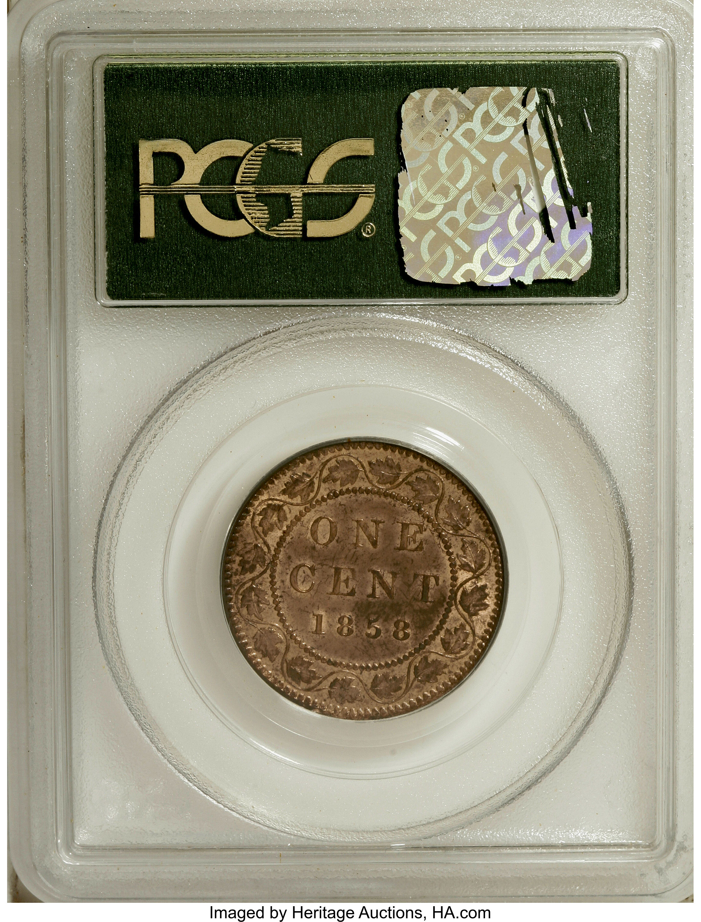 1858 1c Province of Canada, Broken Vine MS RB MS64 RB thumbnail 19