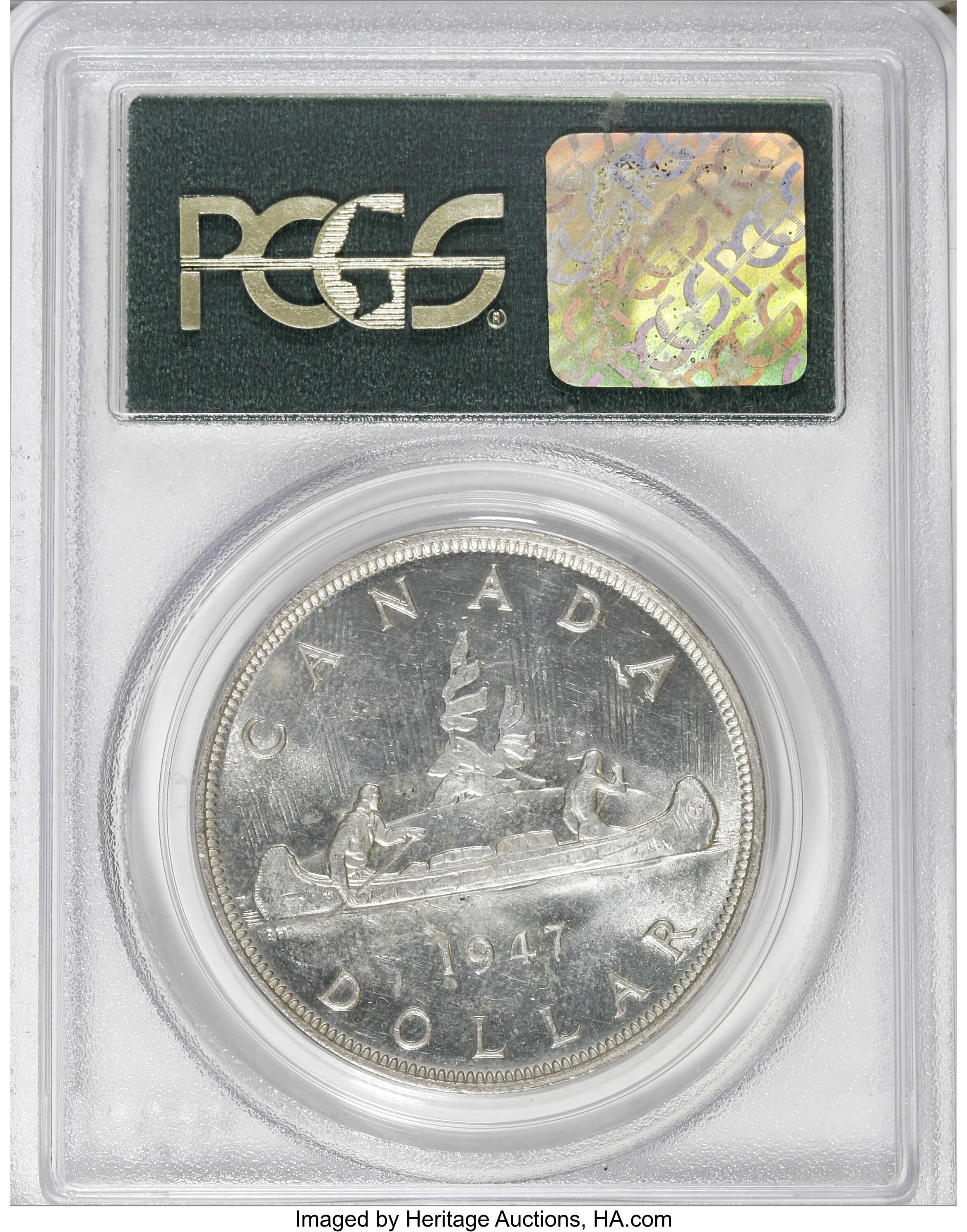 1947 S$1 Pointed 7  MS (KM-37) VF30 thumbnail 22