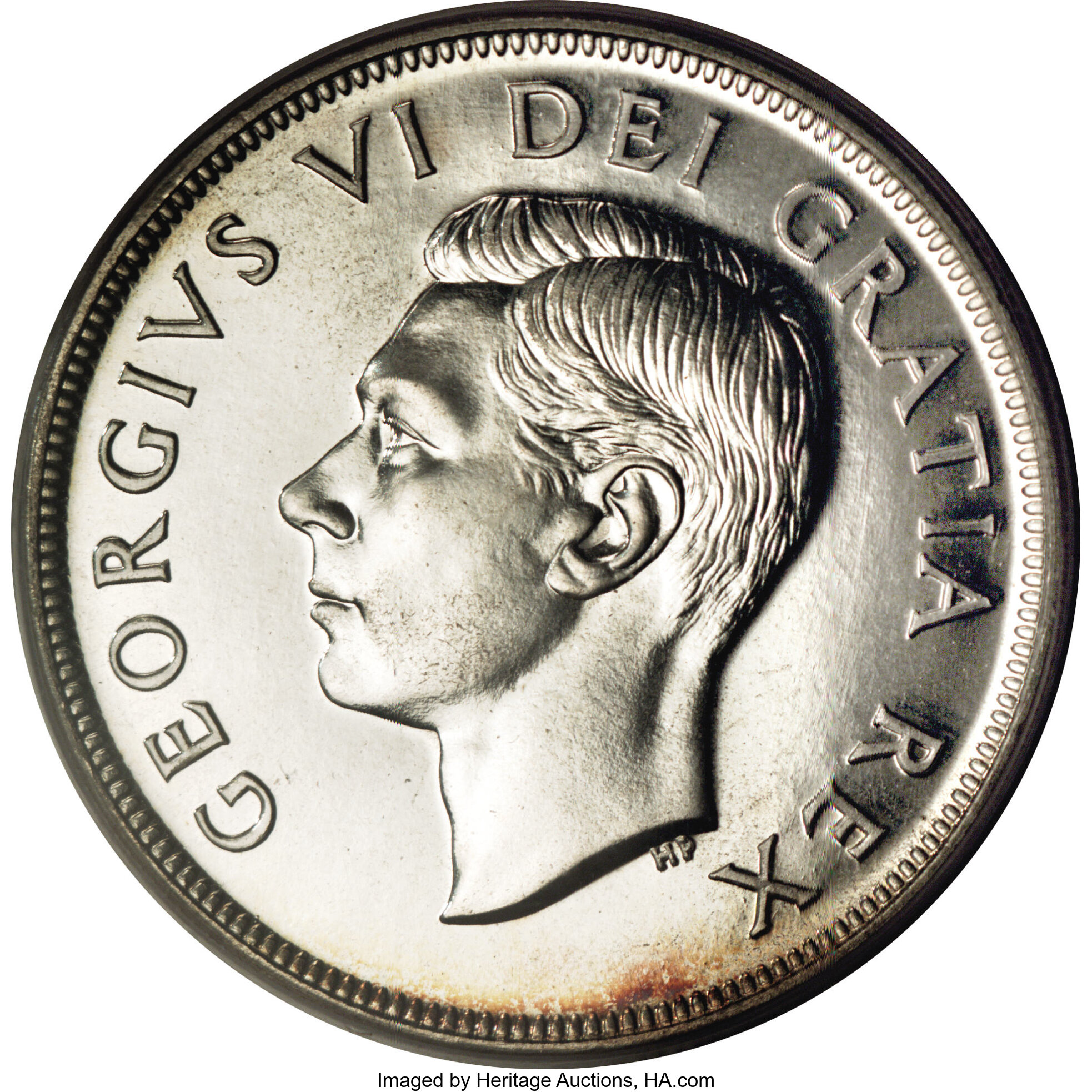 Canada: George VI Dollar 1951 FWL,...