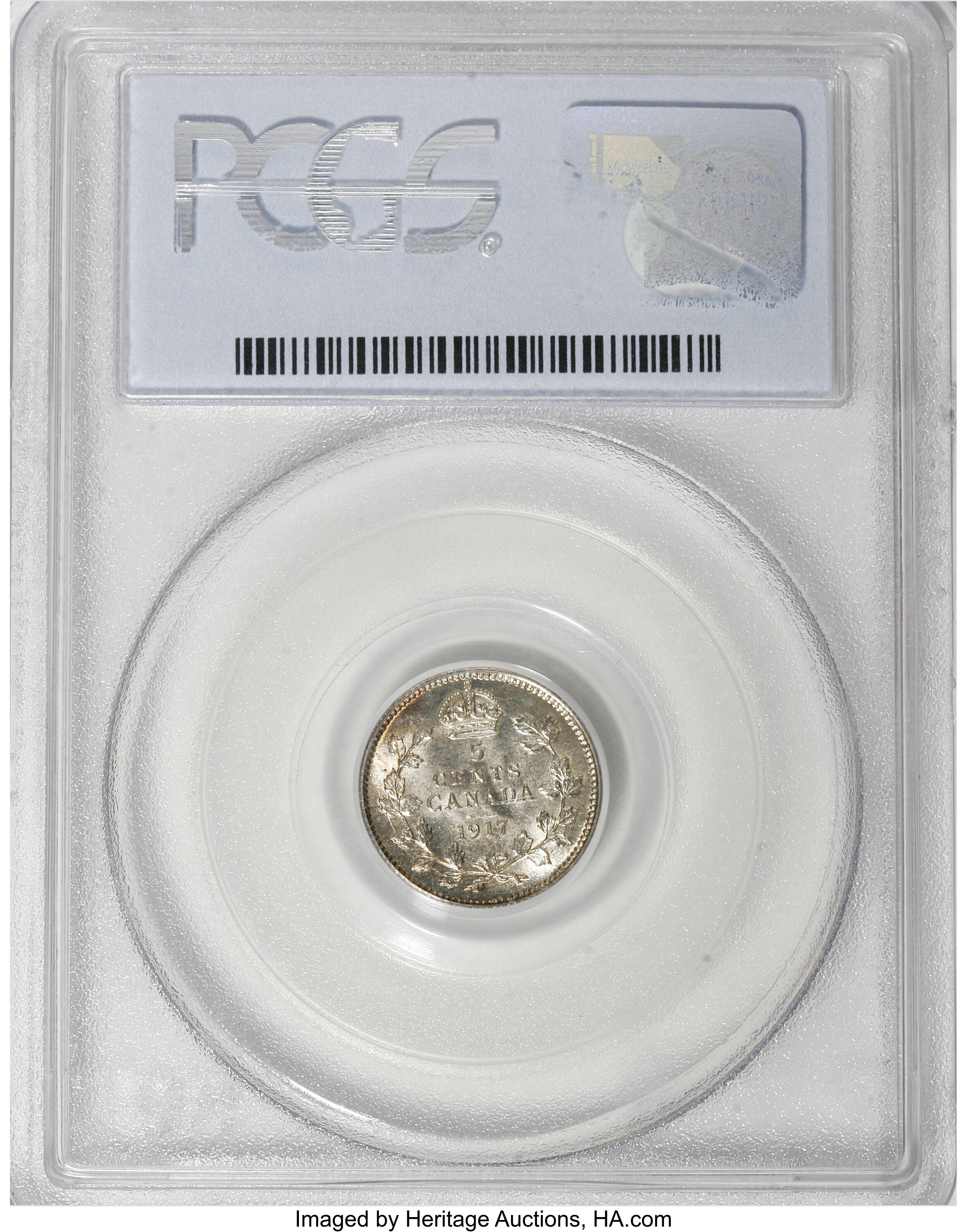 1917 5c AU58 thumbnail 4