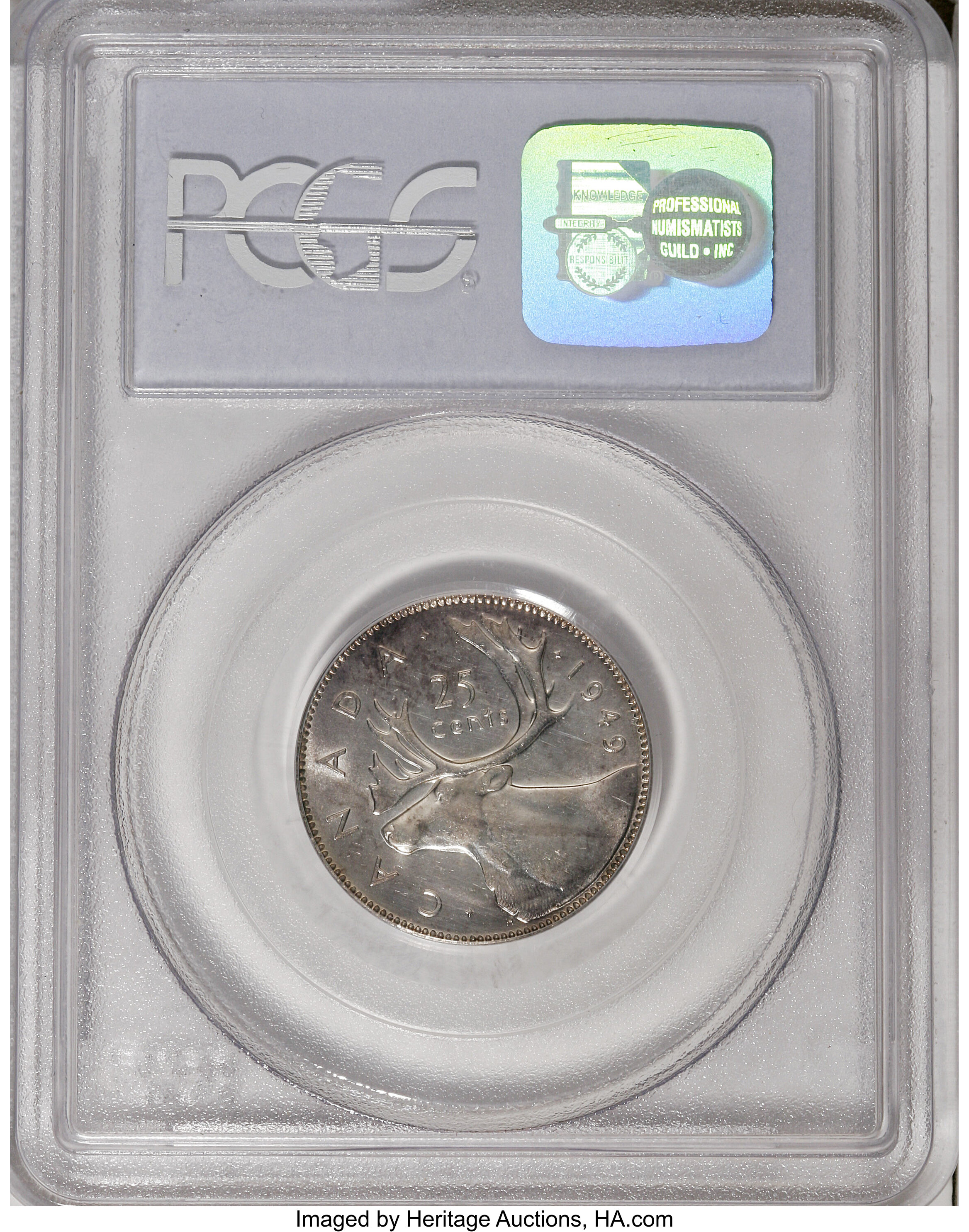 1949 25c Caribou AU50 thumbnail 6