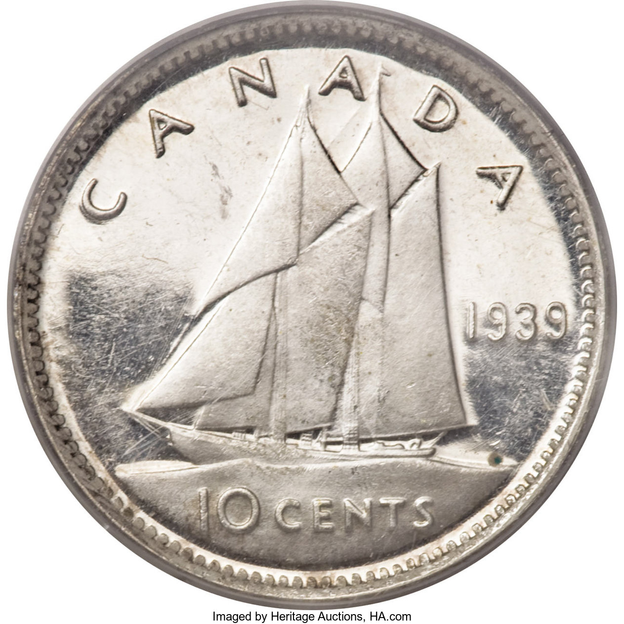 1939 10c Bluenose MS61 thumbnail 4