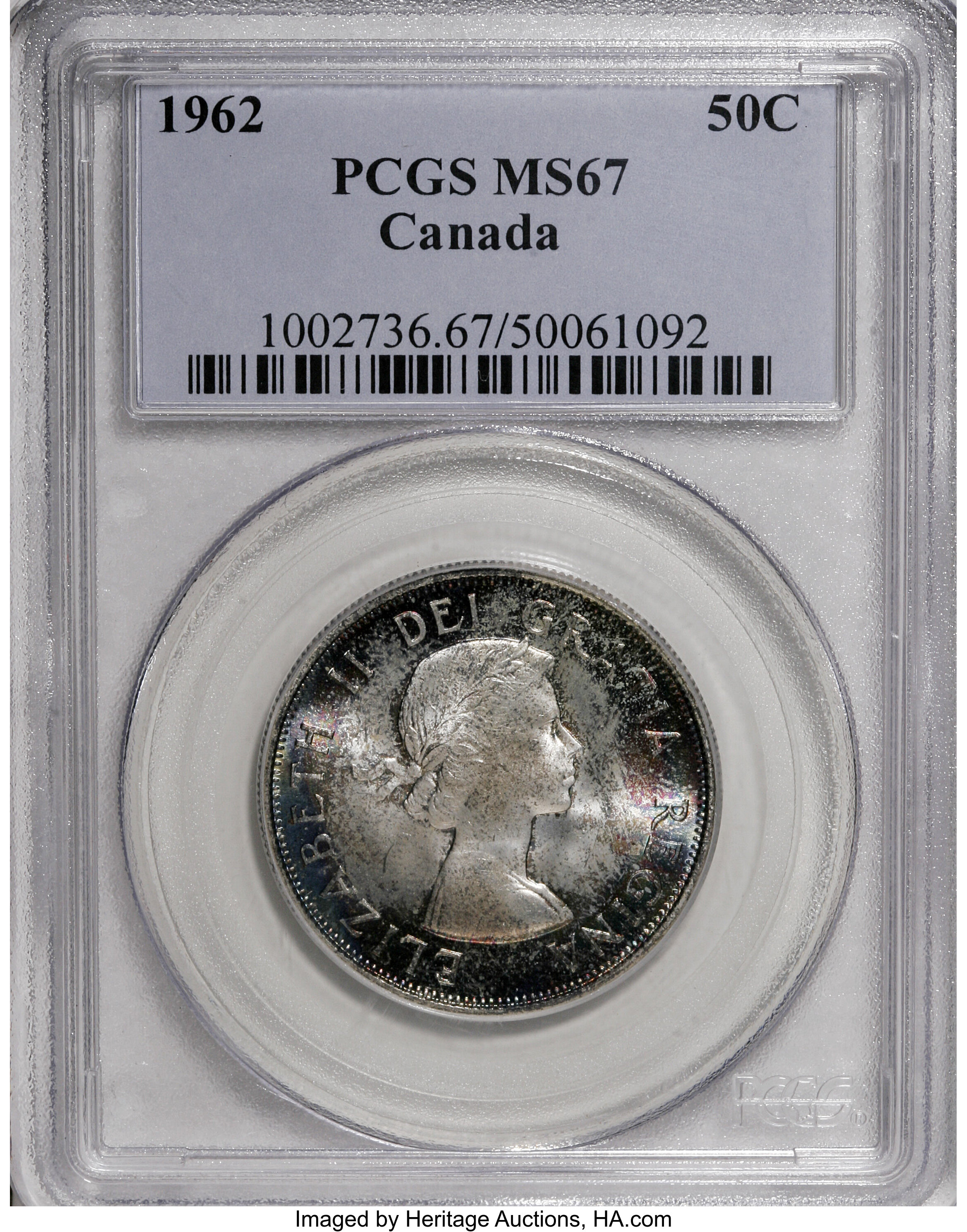1962 50c Coat of Arms AG3 thumbnail 8
