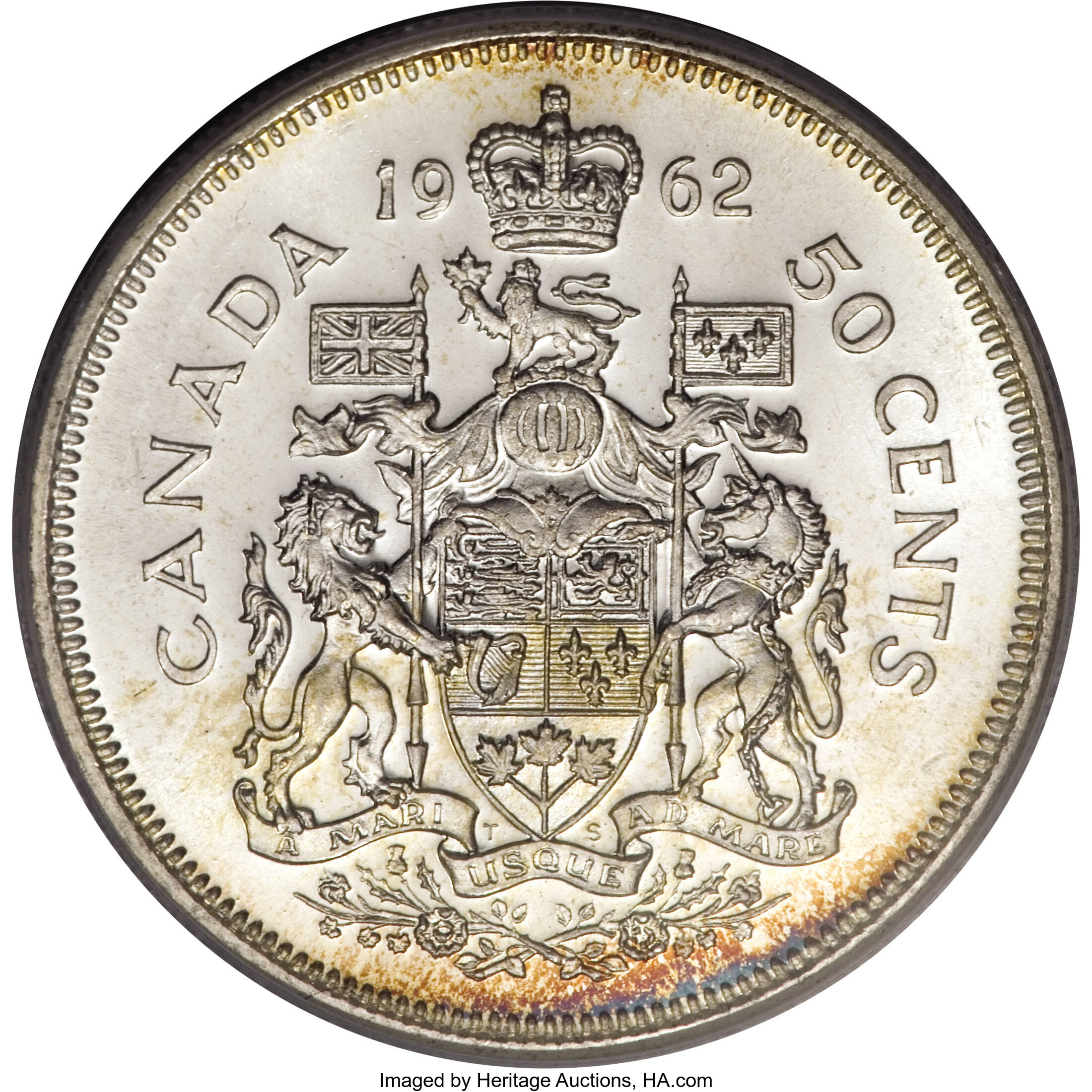 1962 50c Coat of Arms AG3 thumbnail 10