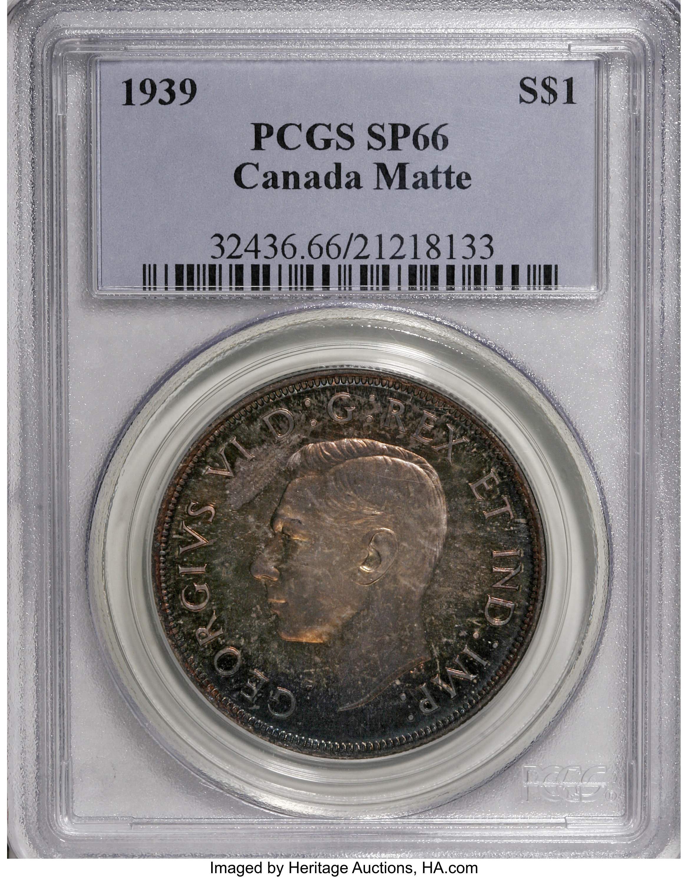 1939 S$1  Royal Visit , Matt MS66 thumbnail 20