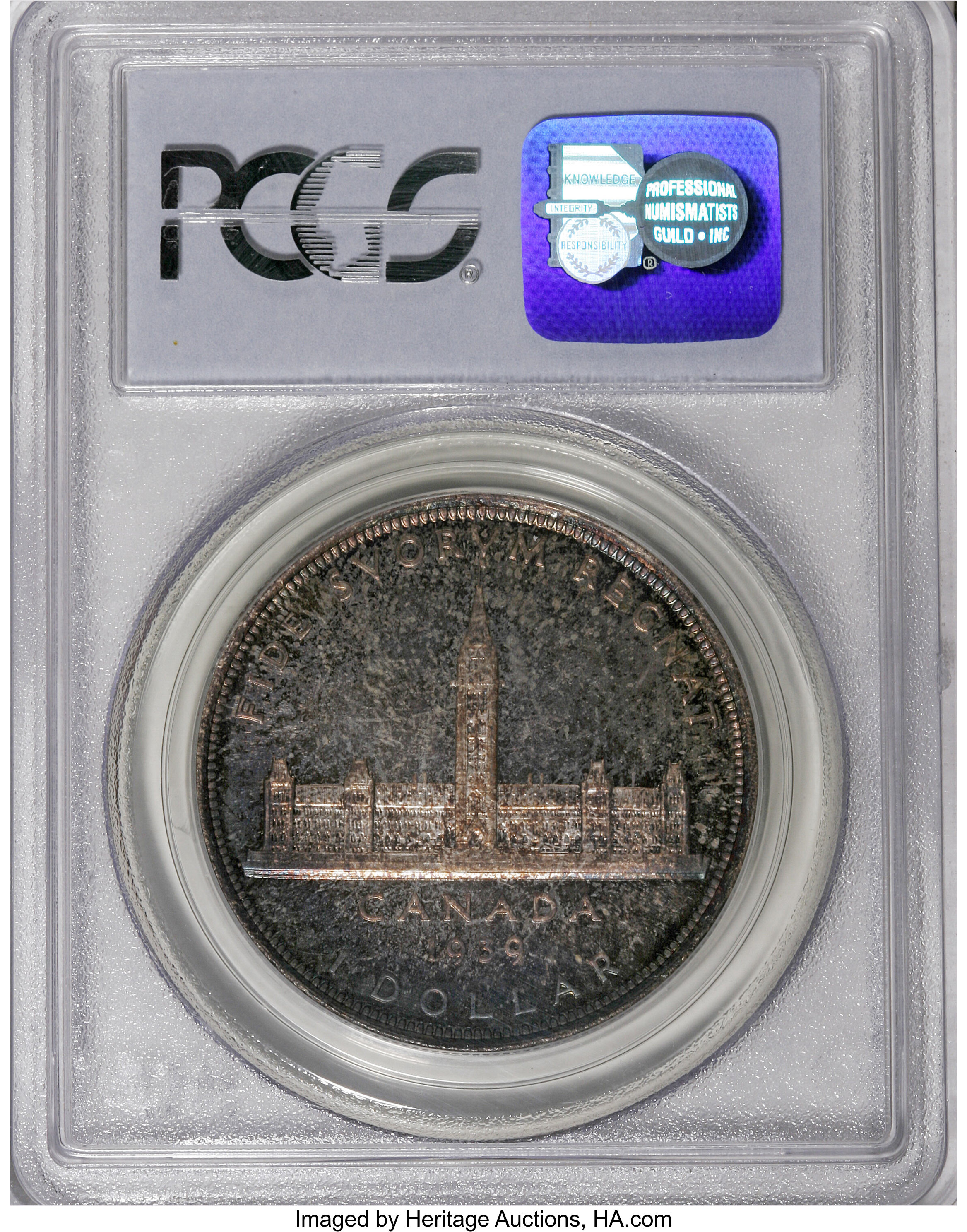 1939 S$1  Royal Visit , Matt MS66 thumbnail 21