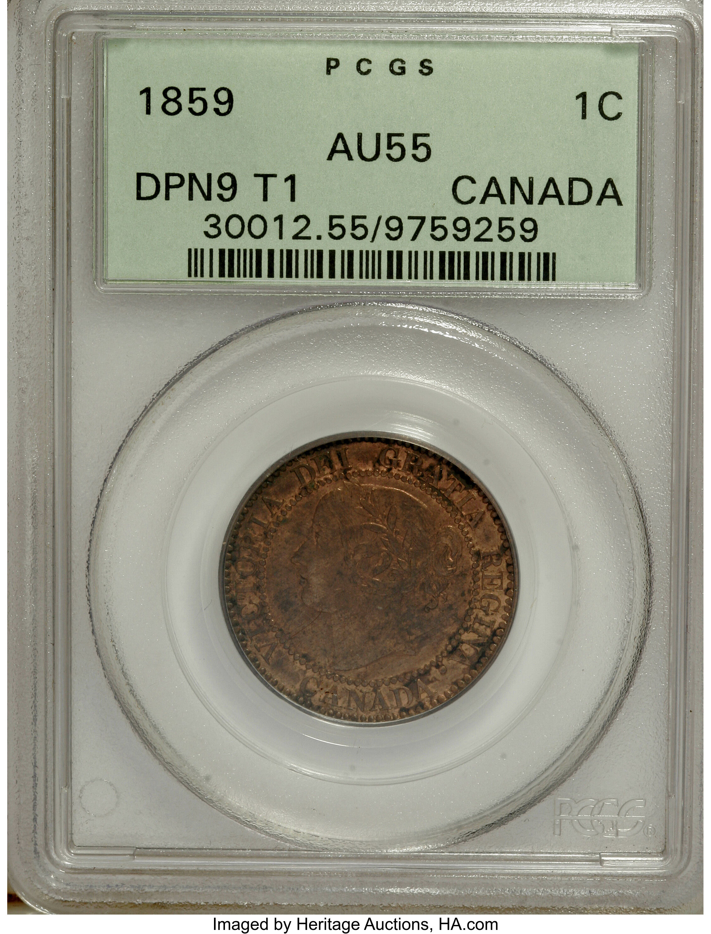 1859 1c Province of Canada, Narrow 9, DP-1 MS BN MS60 BN thumbnail 22