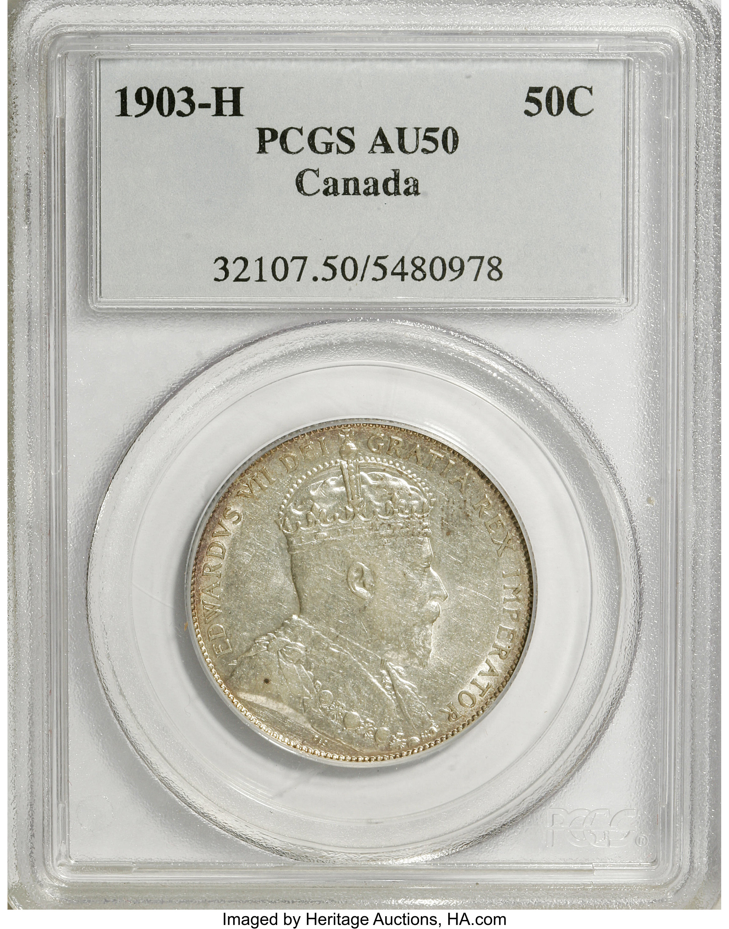 Canada: Edward VII 50 Cents 1903H,...