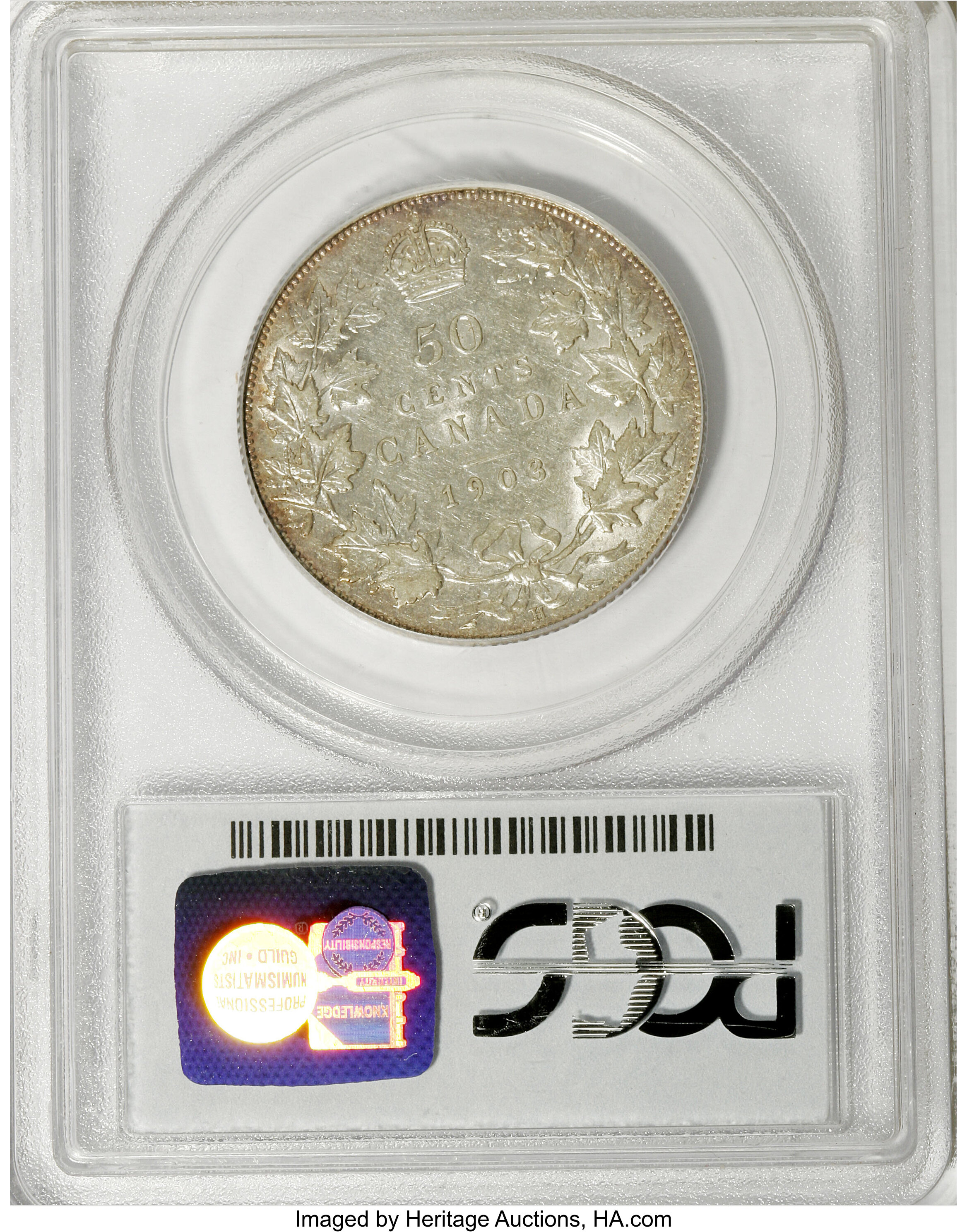 1903-H 50c AU50 thumbnail 2