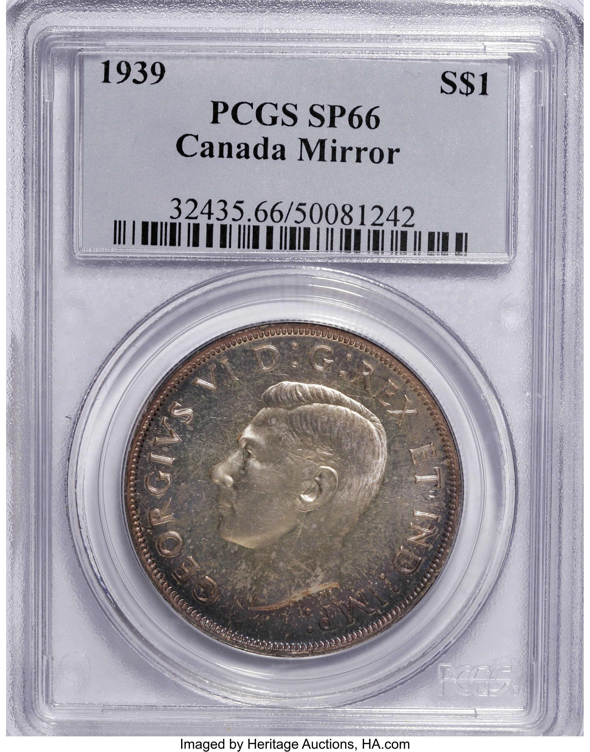 1939 S$1  Royal Visit , Mirror MS60 thumbnail 14