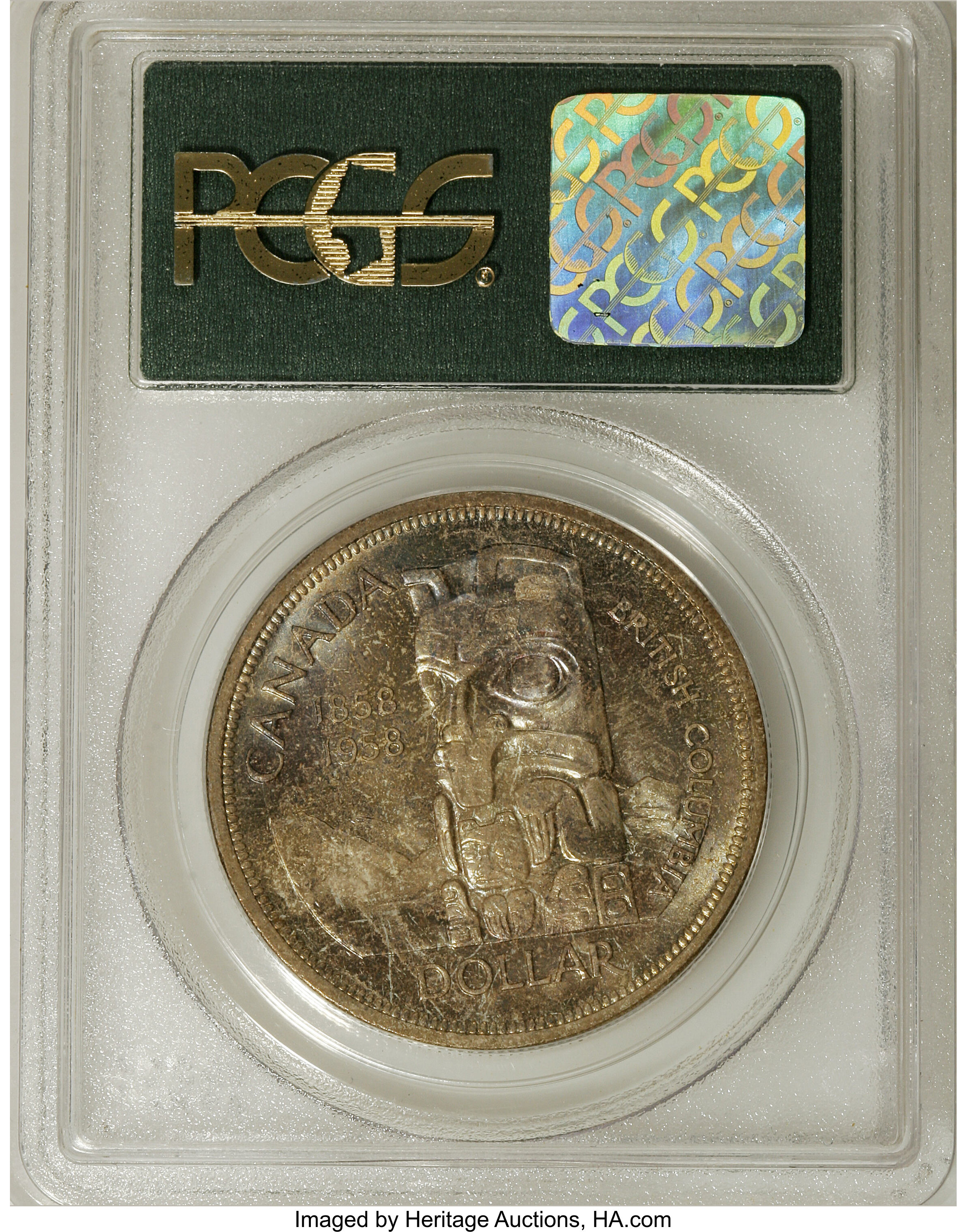 1958 S$1 British Columbia MS65 thumbnail 21