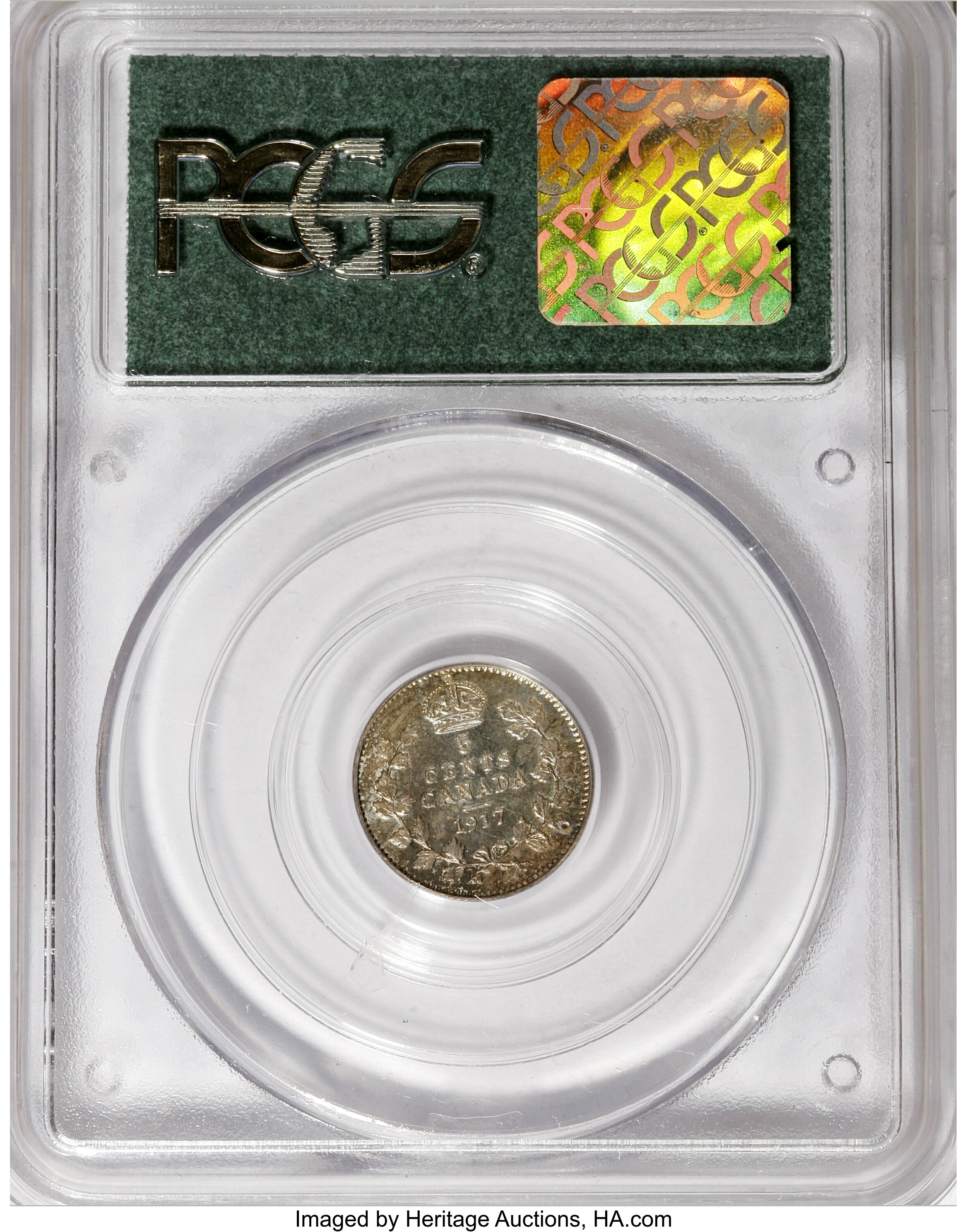1917 5c AU58 thumbnail 2