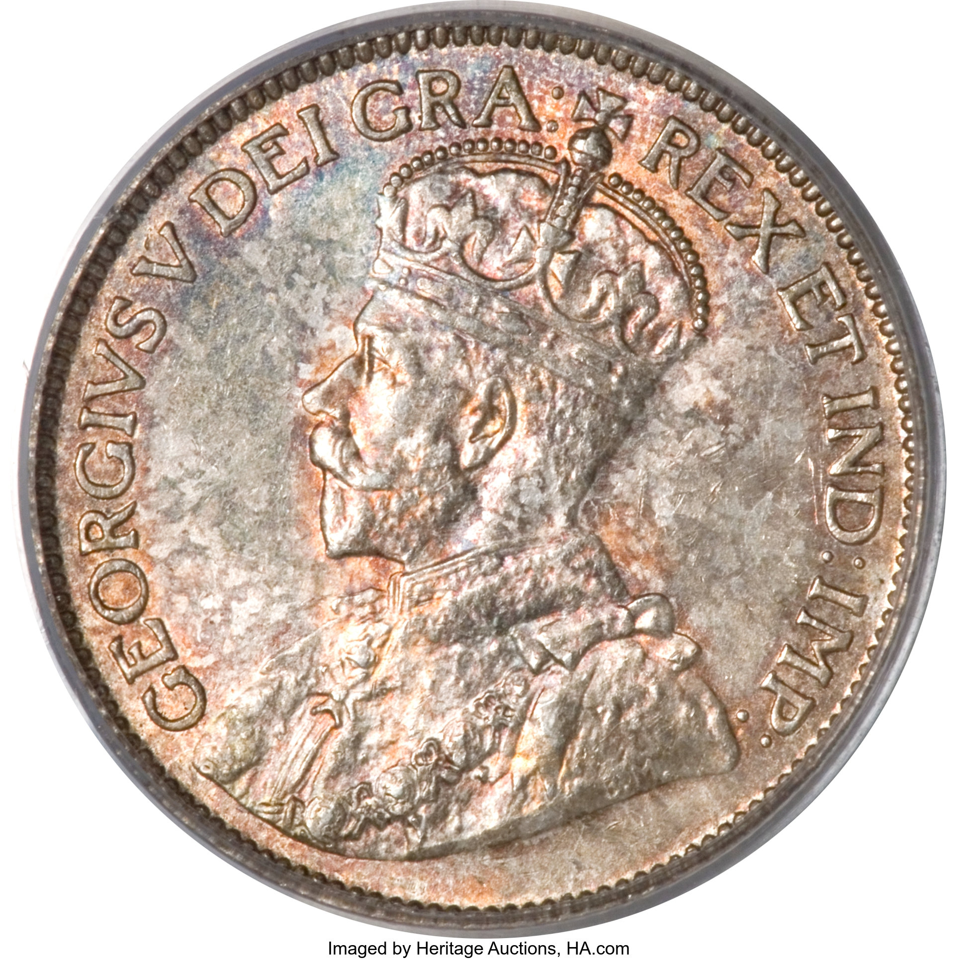 Canada: George V 25 Cents 1914,...
