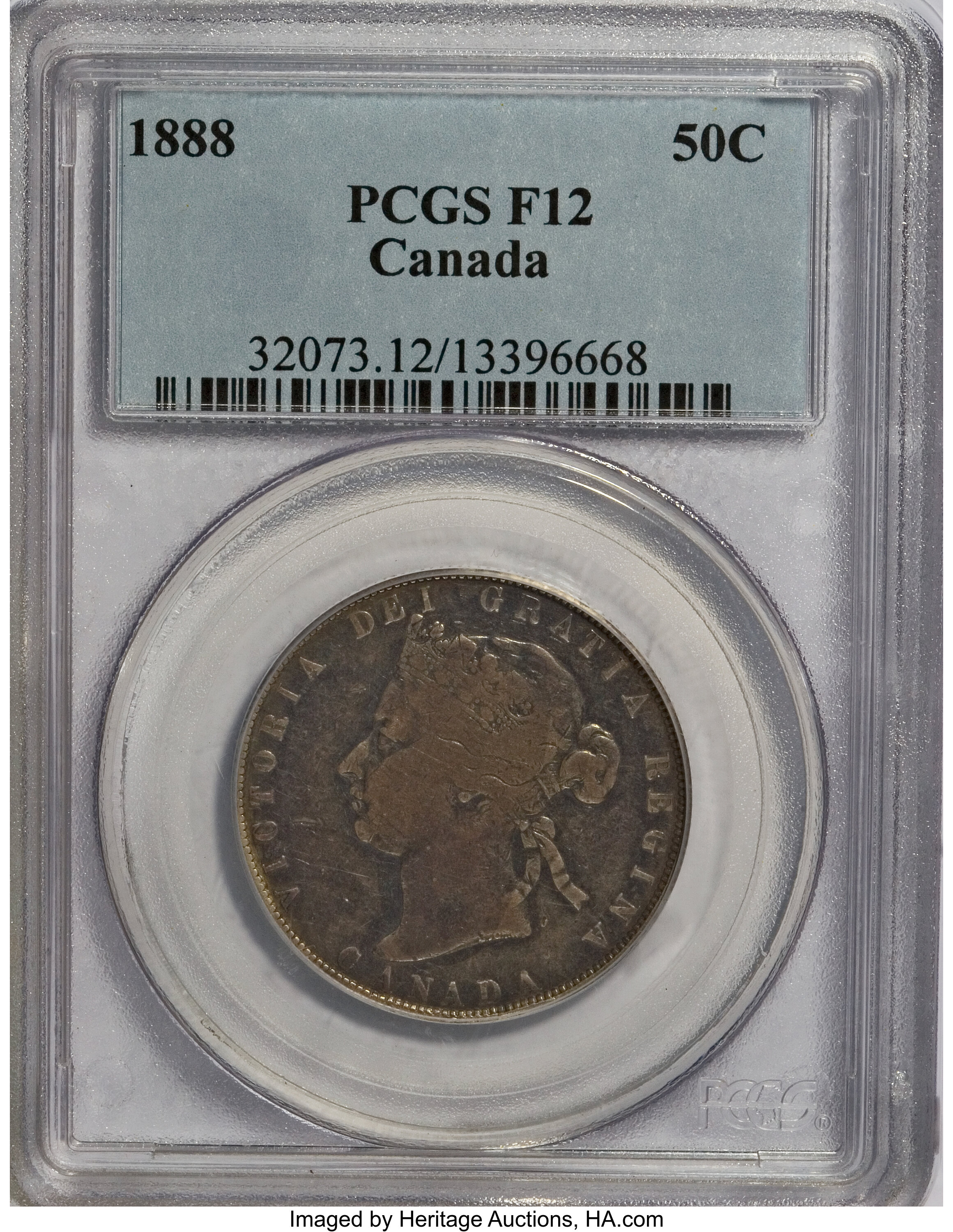 Canada: Victoria 50 Cents 1888,...