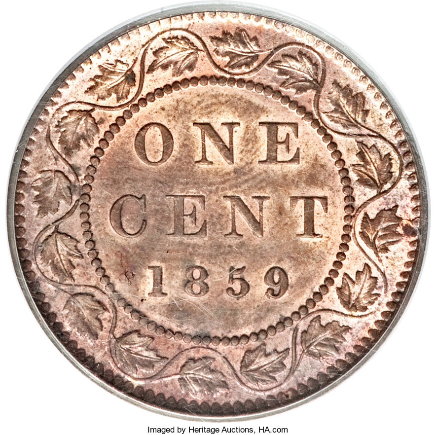 1859 1c Province of Canada, Narrow 9 MS RB MS64 RB thumbnail 21