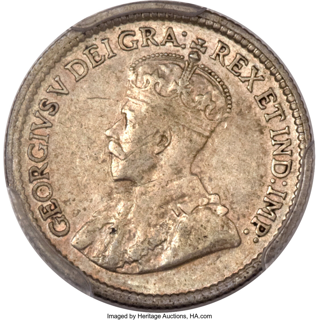 Canada: George V 5 Cents 1921,...