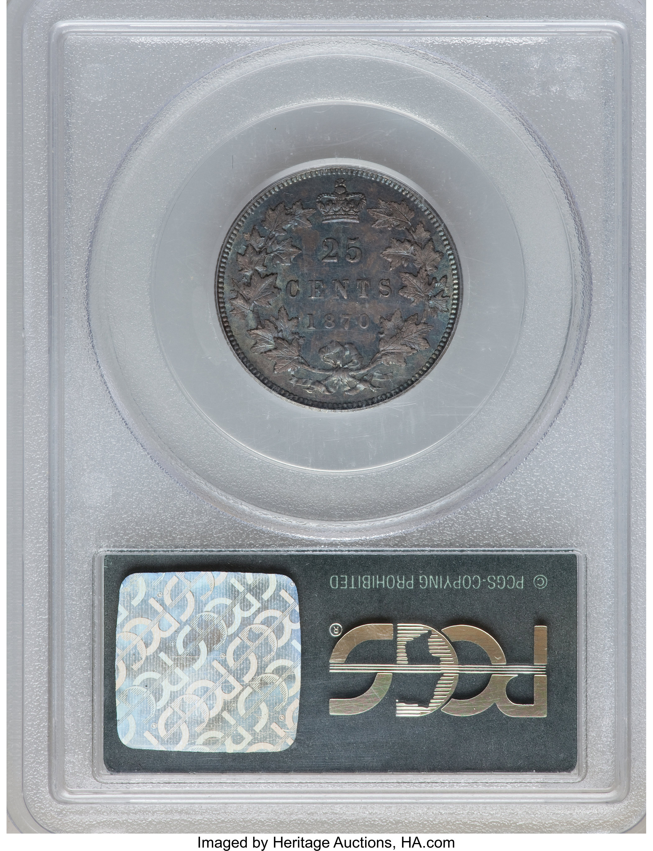 1870 25c Obverse 1 VF20 thumbnail 21