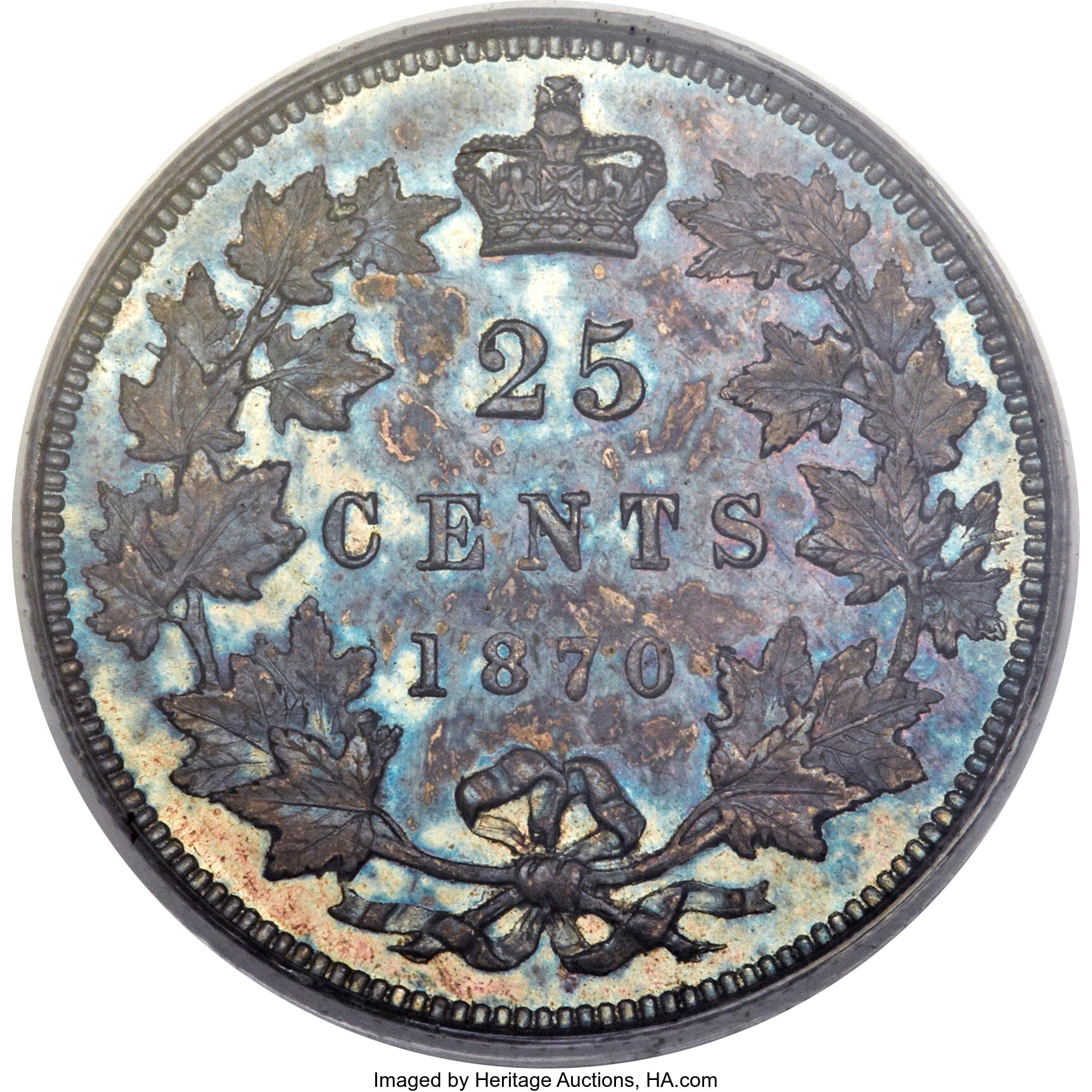 1870 25c Obverse 1 VF20 thumbnail 22