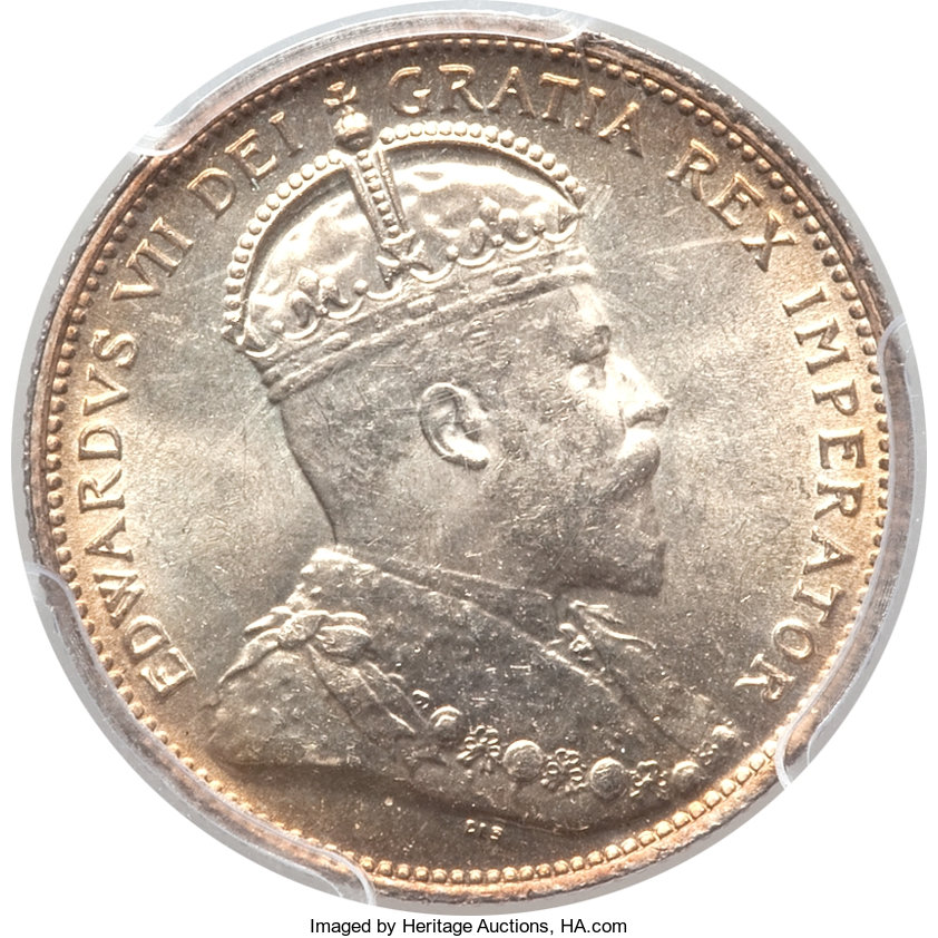 Canada: Edward VII 25 Cents 1902,...
