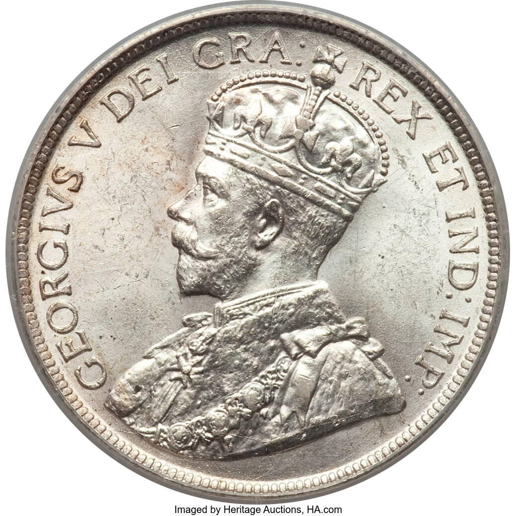 Canada: George V 50 Cents 1916,...